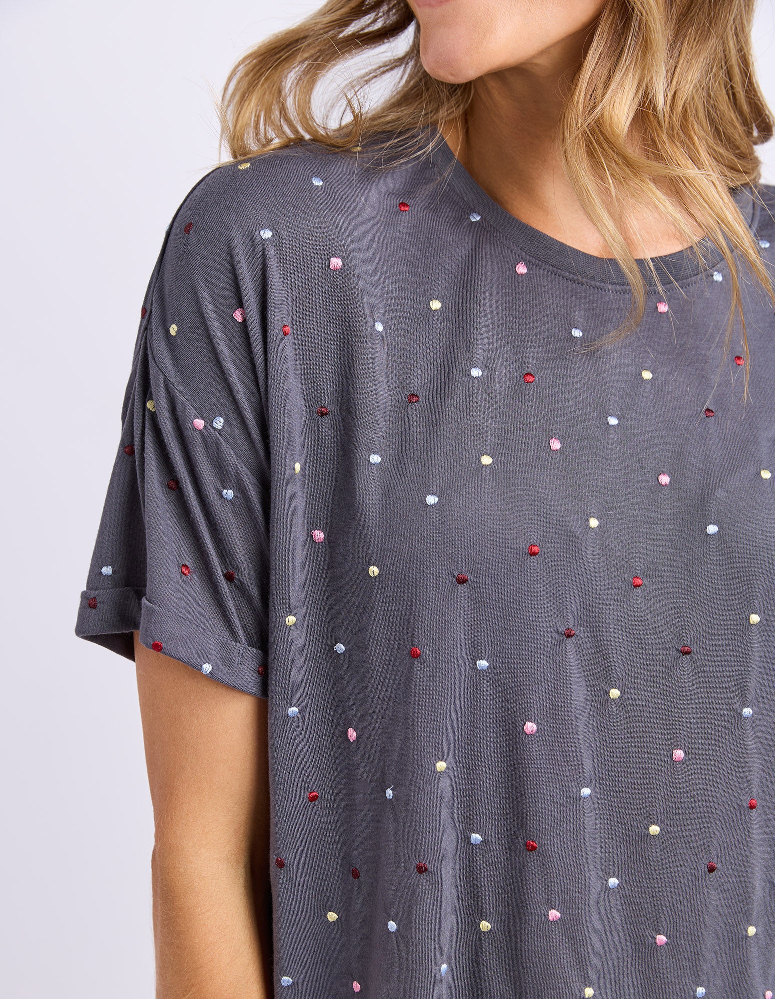 Festive Spot Tee Charcoal - Image 9