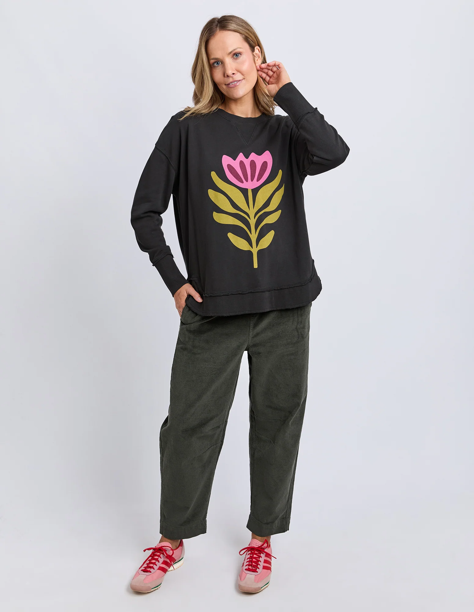 Fiore Crew Washed Black - Image 3