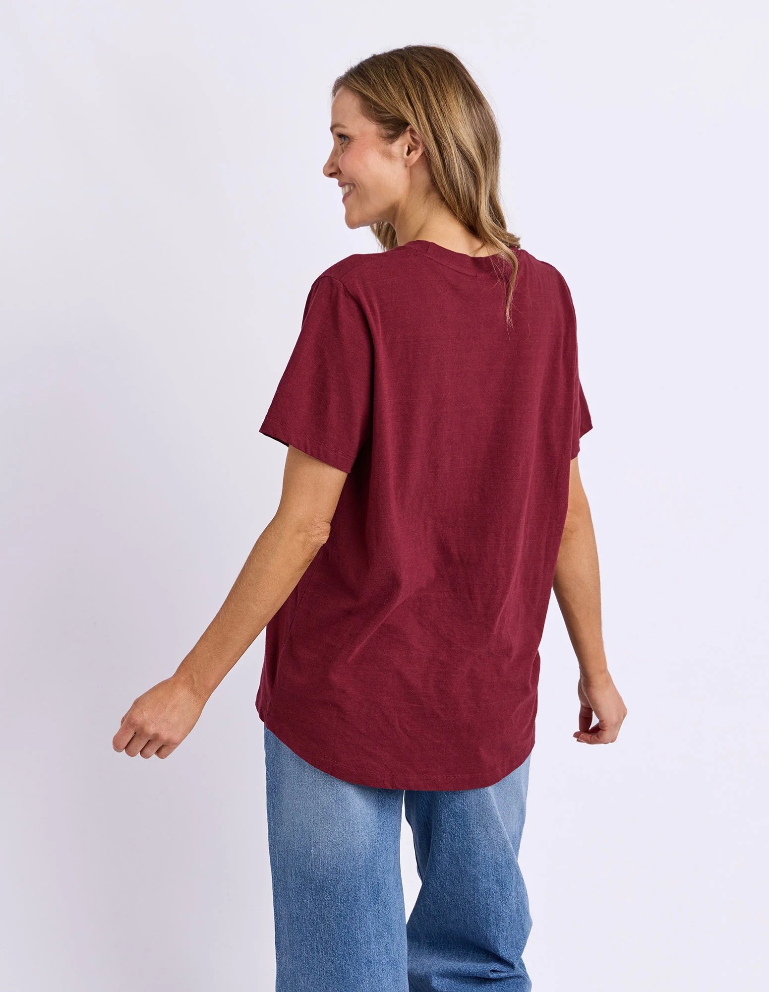 Flowerette Tee Plum - Image 3