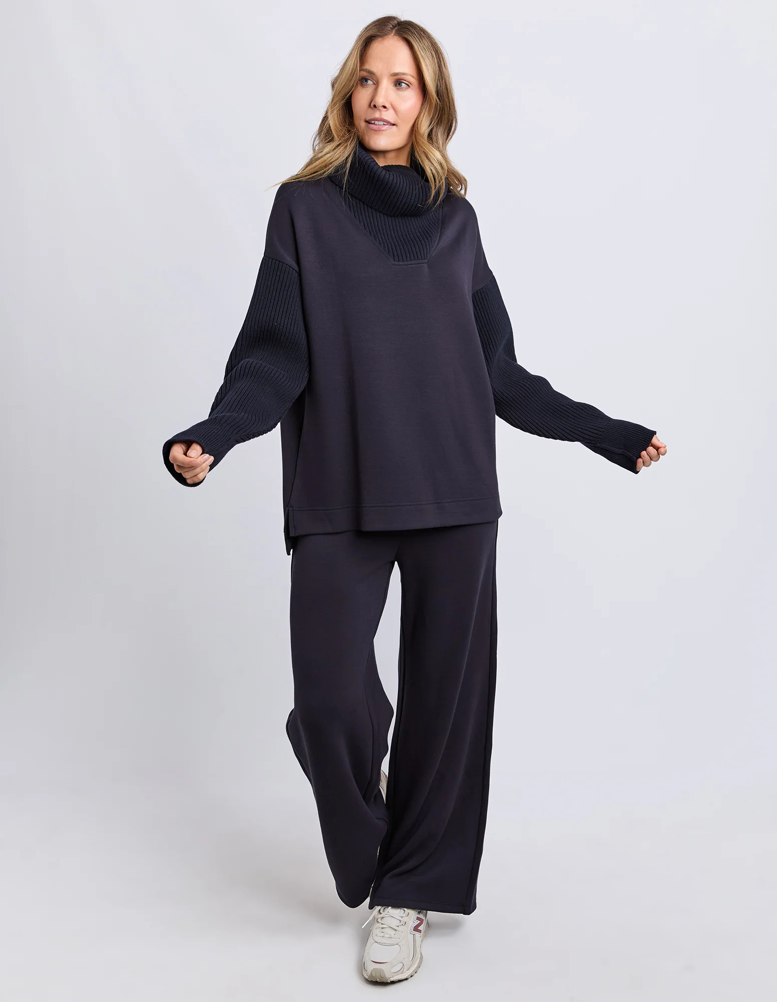 Freedom Cowl Neck Midnight Navy - Image 4