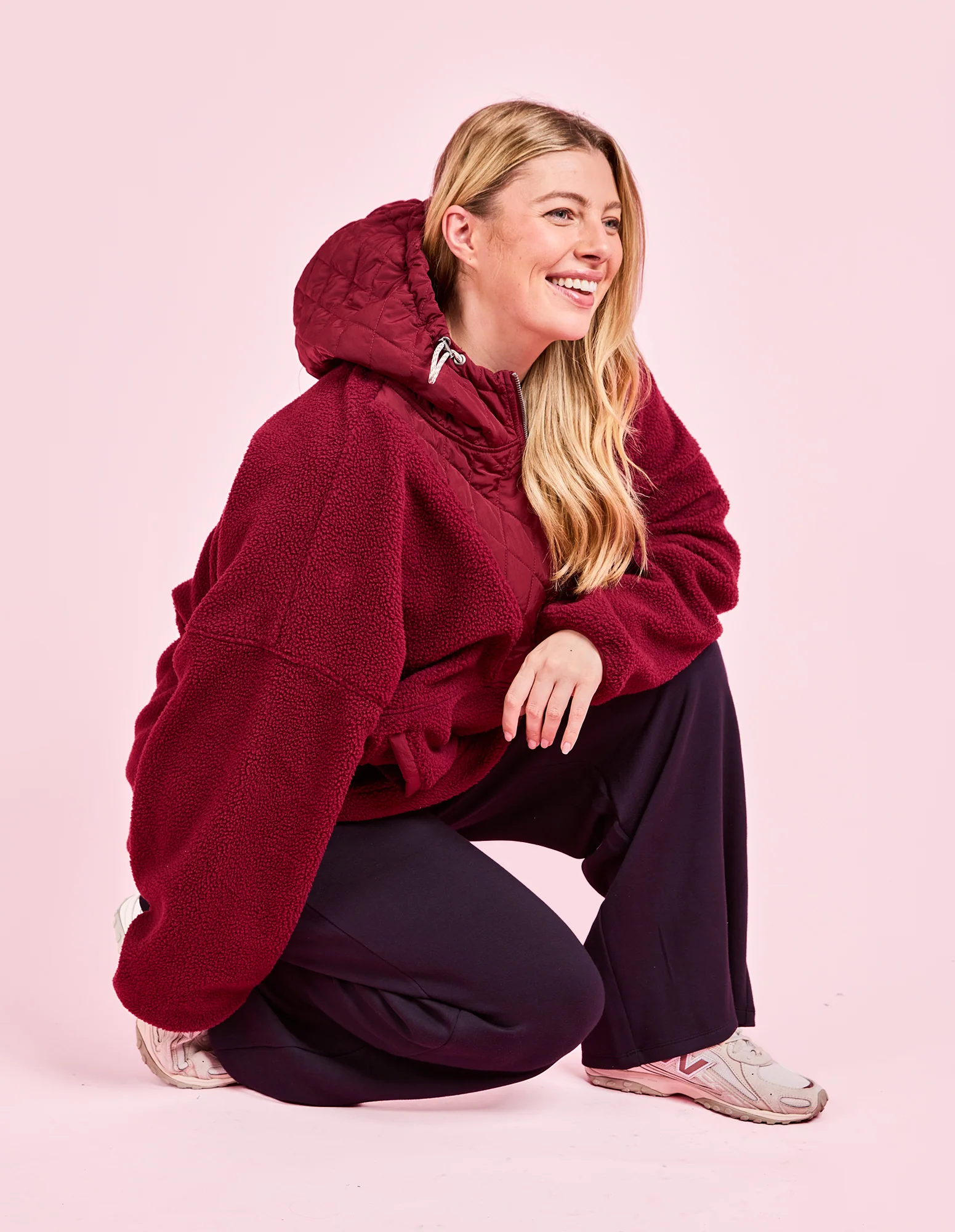 Freedom Quilted Fleece Jacket Zinfandel - Image 2