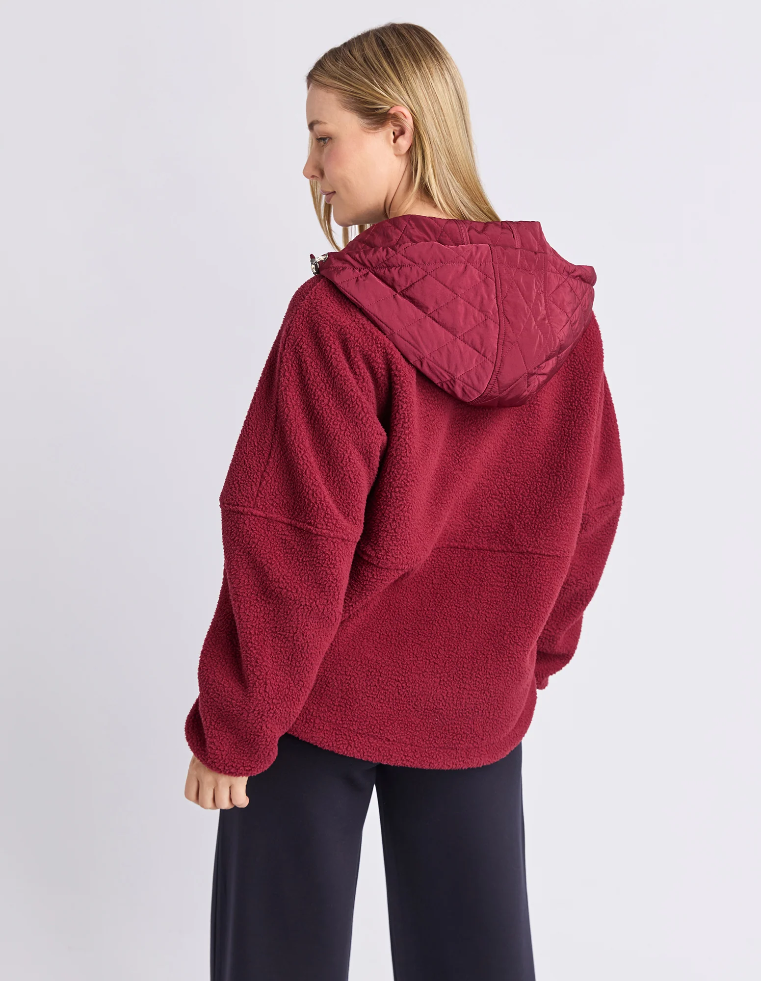 Freedom Quilted Fleece Jacket Zinfandel - Image 5