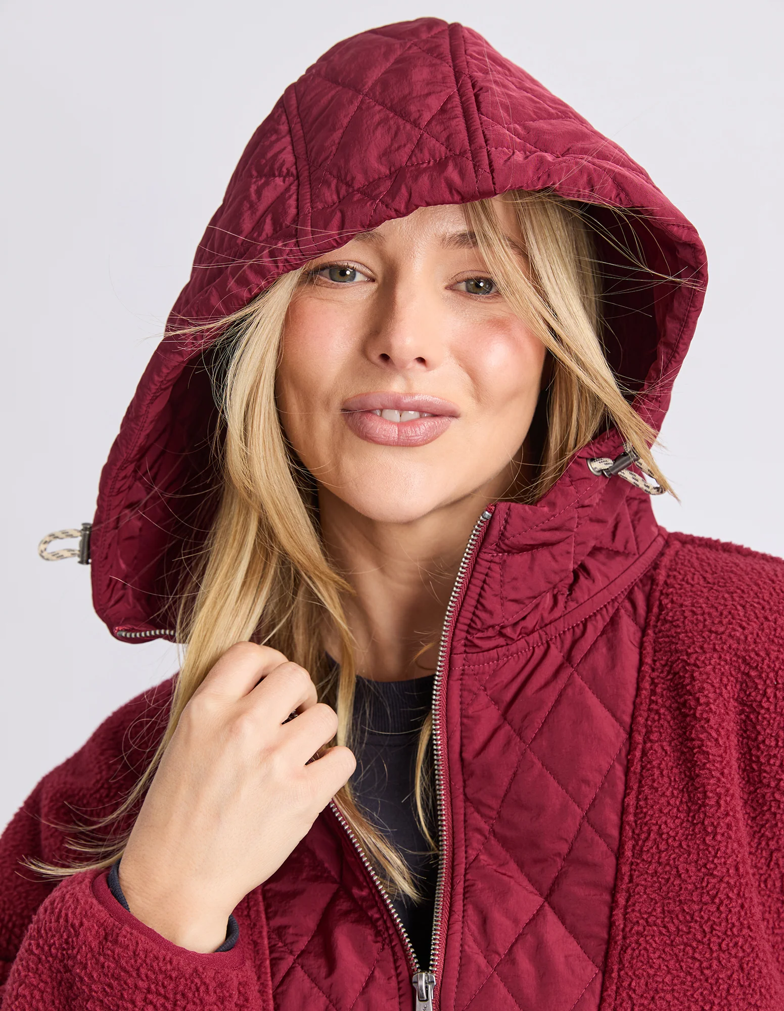 Freedom Quilted Fleece Jacket Zinfandel - Image 7