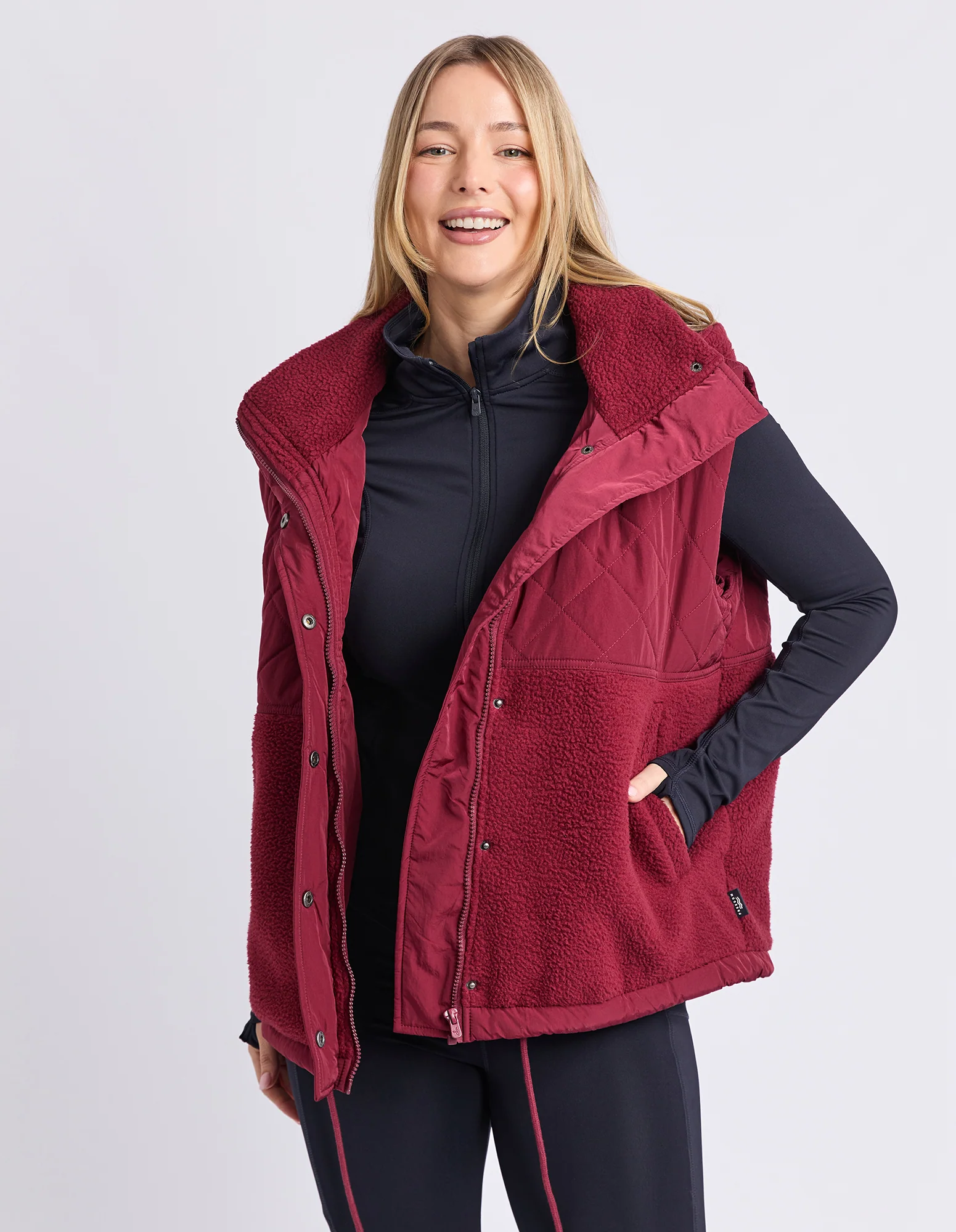 Freedom Quilted Vest Zinfandel - Image 3