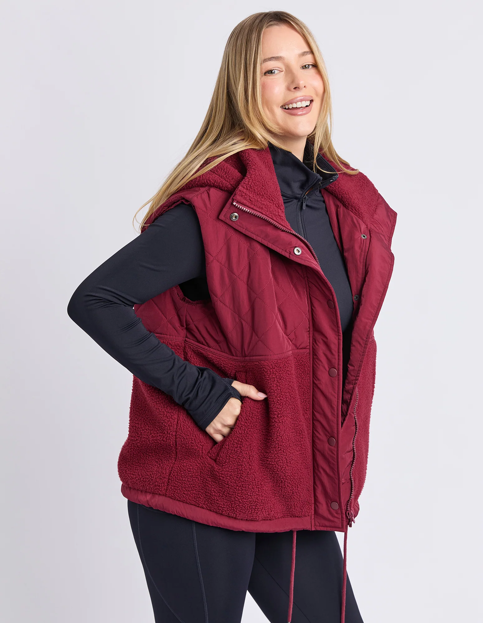 Freedom Quilted Vest Zinfandel - Image 6