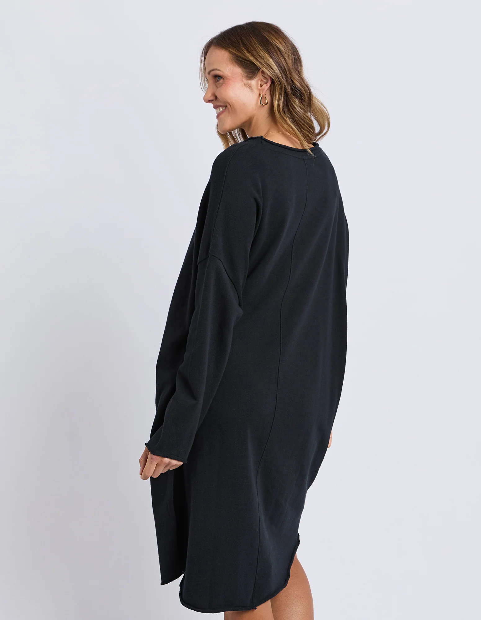 Gab Long Sleeve Dress Black - Image 4