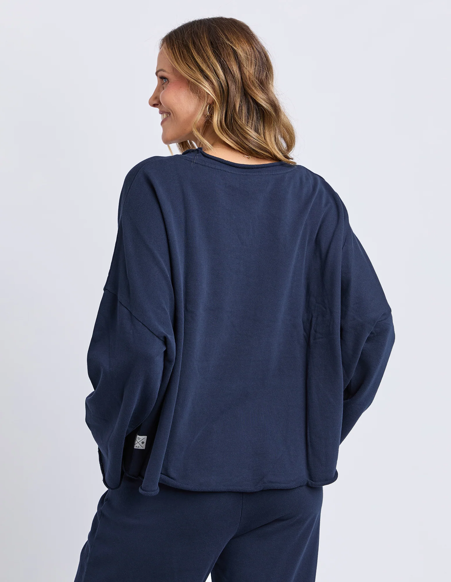 Gab Long Sleeve Sweat Dark Sapphire - Image 4
