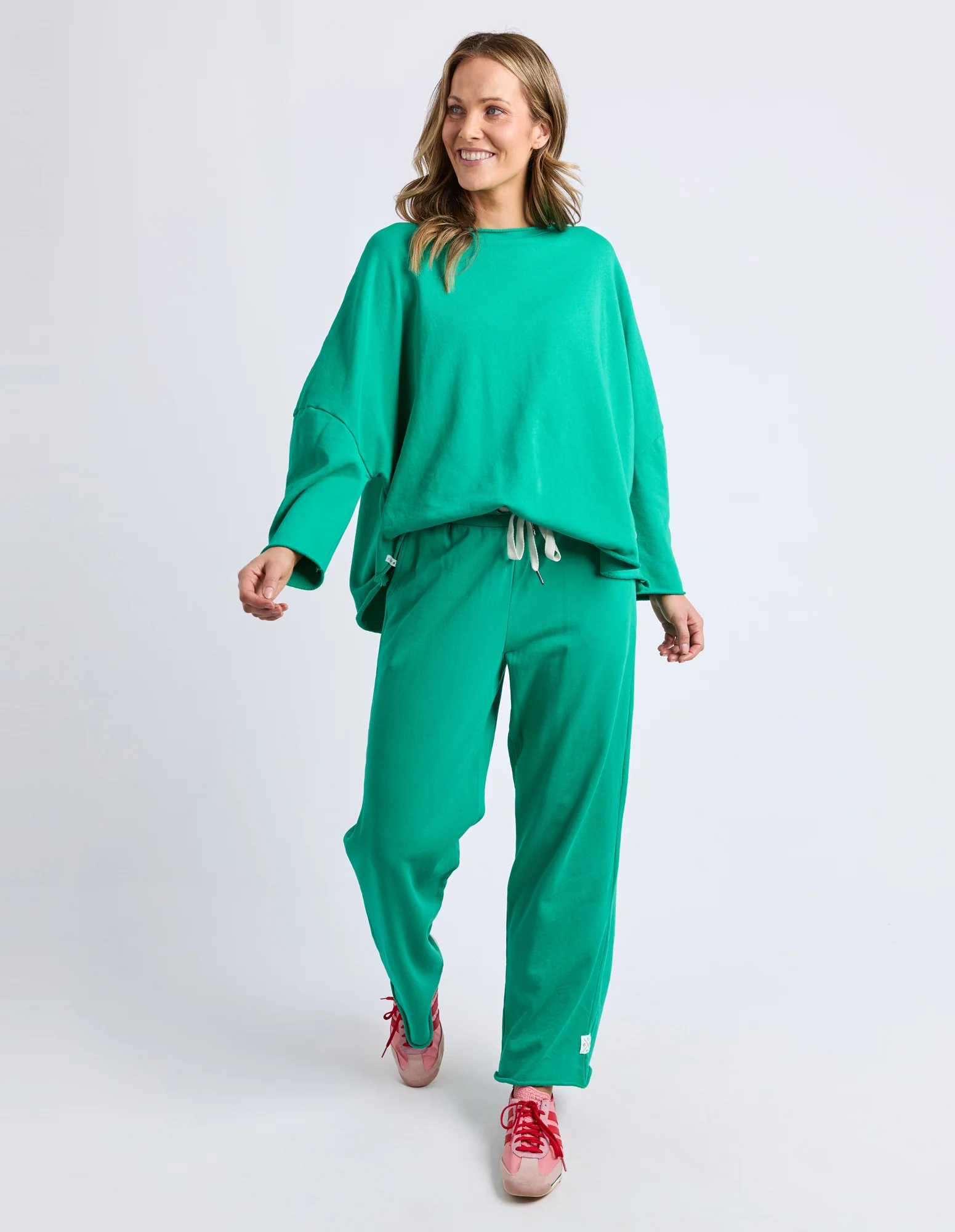 Gab Long Sleeve Sweat Turquoise - Image 3