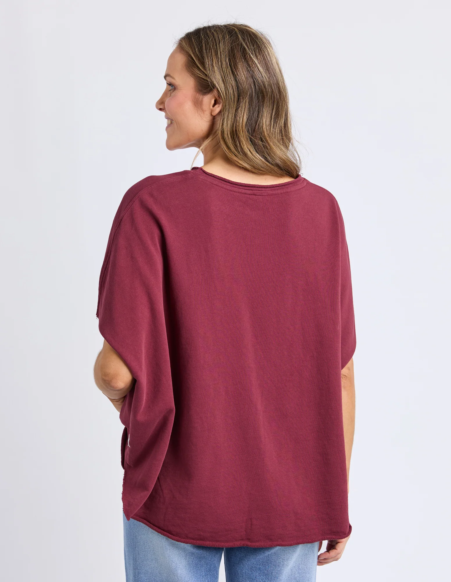 Gab Short Sleeve Sweat Plum - Image 3