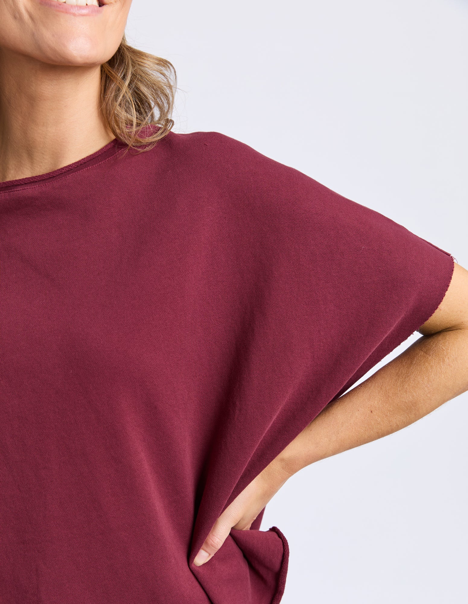 Gab Short Sleeve Sweat Plum - Image 5