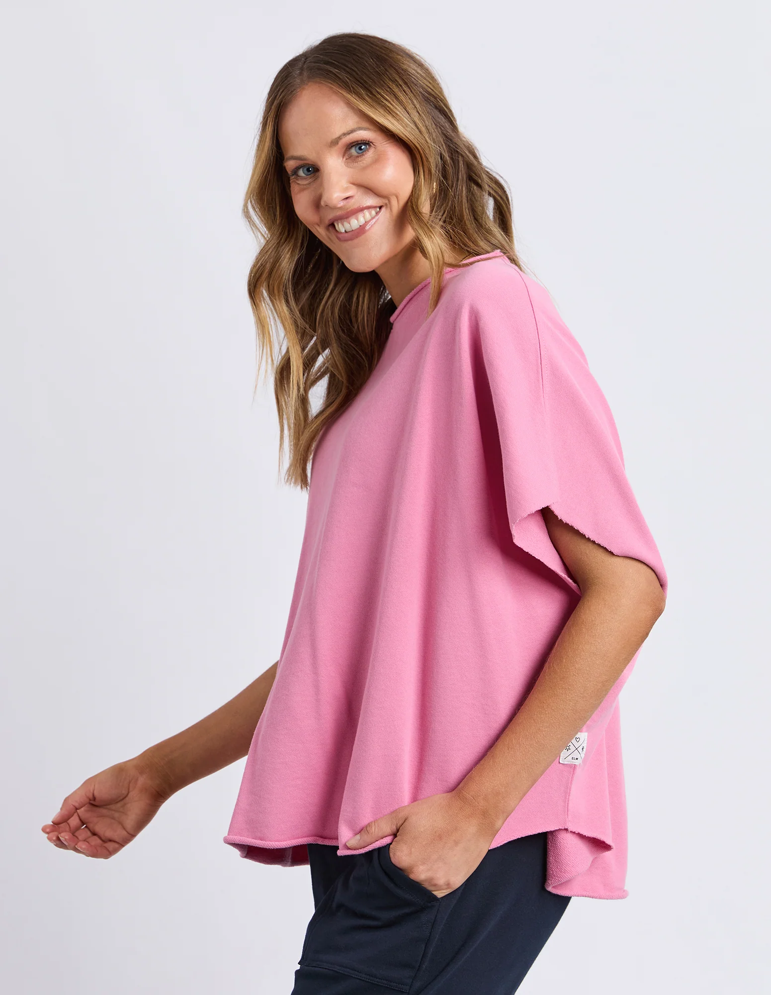 Gab Short Sleeve Sweat Quartz Pink - Image 4