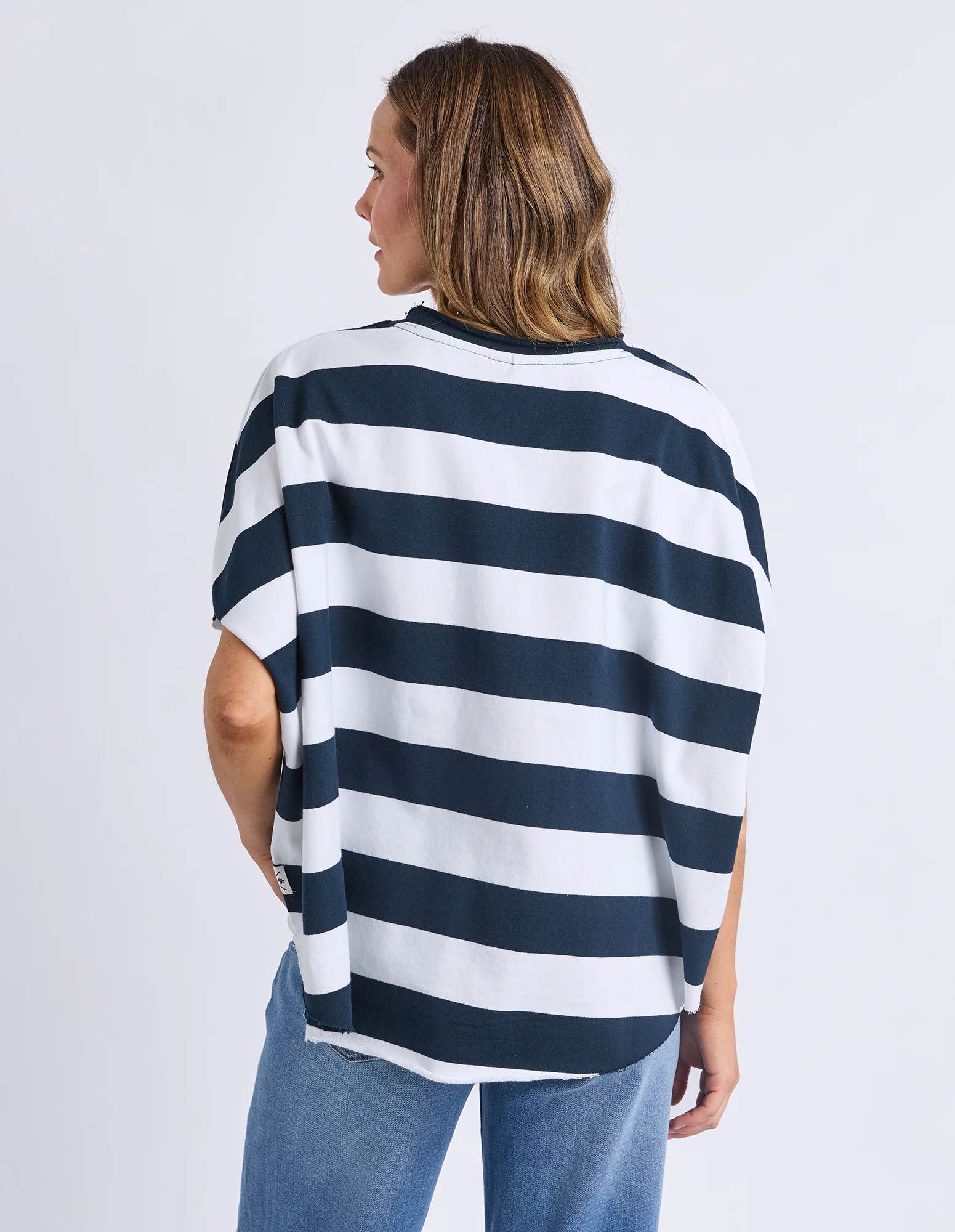 Gab Sweat Navy/White Stripe - Image 3