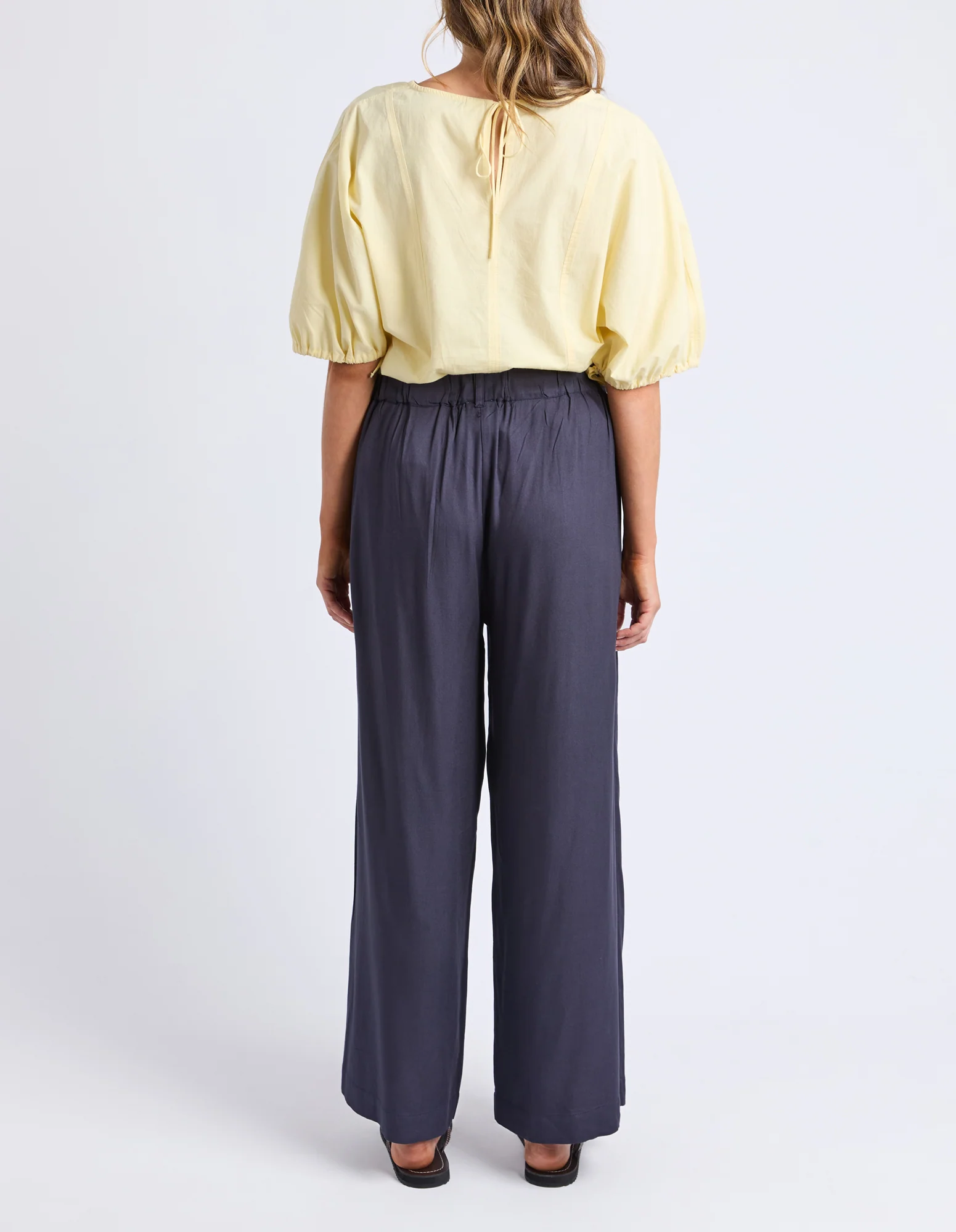 Georgina Print Pant Navy - Image 3