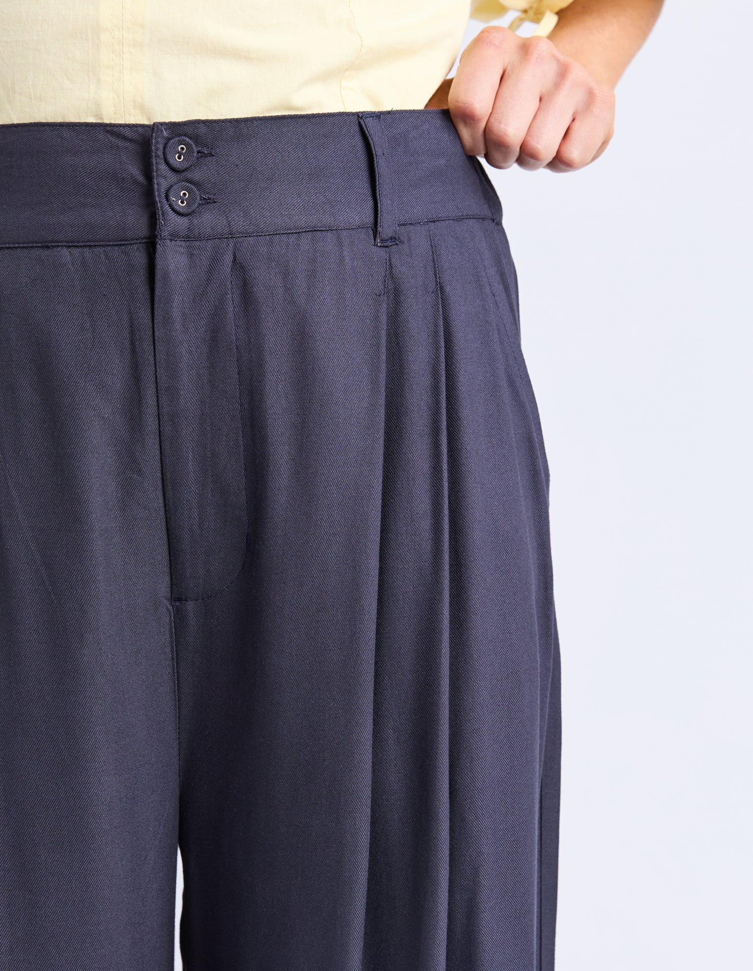 Georgina Print Pant Navy - Image 5