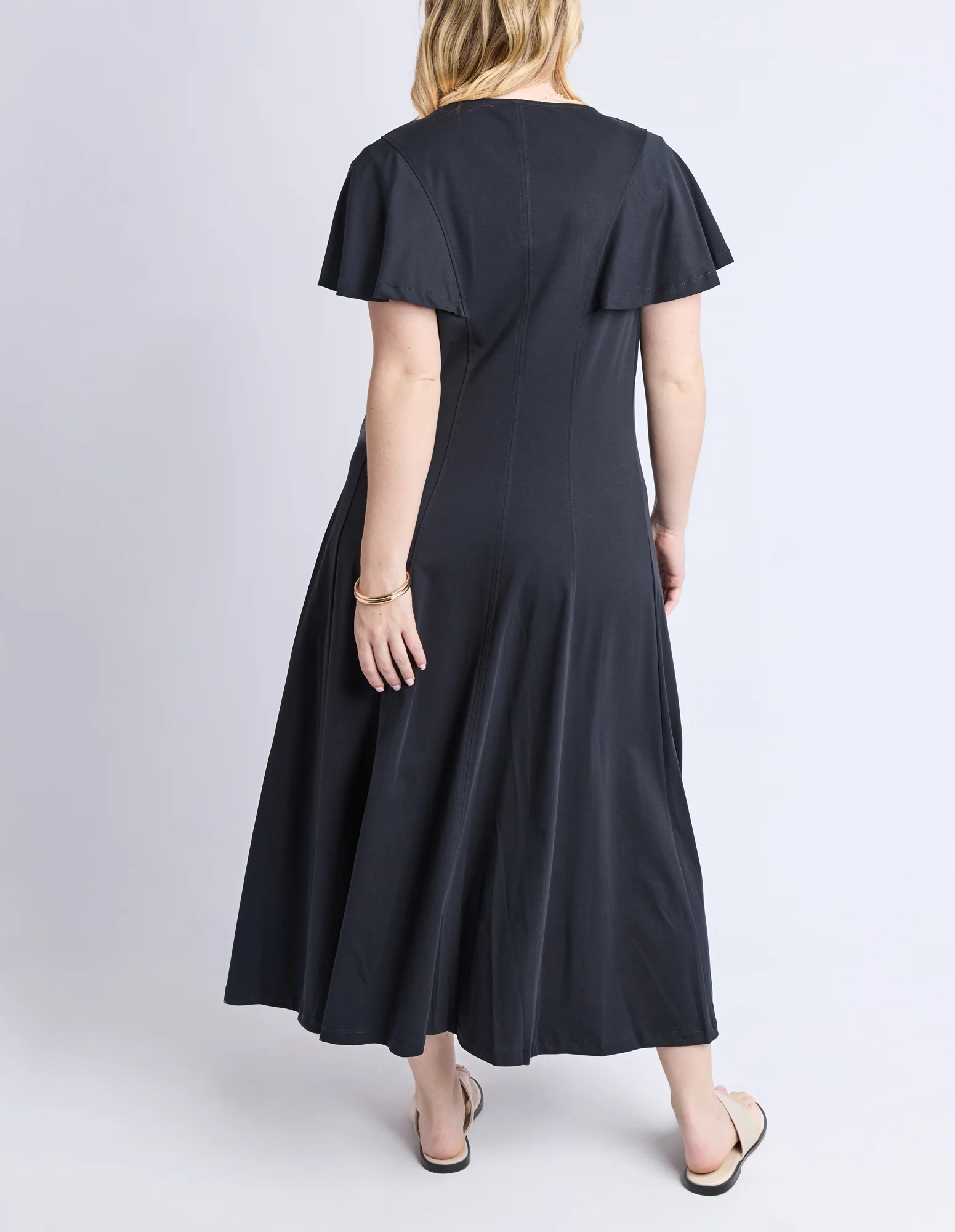 Grace Jersey Dress Black - Image 9