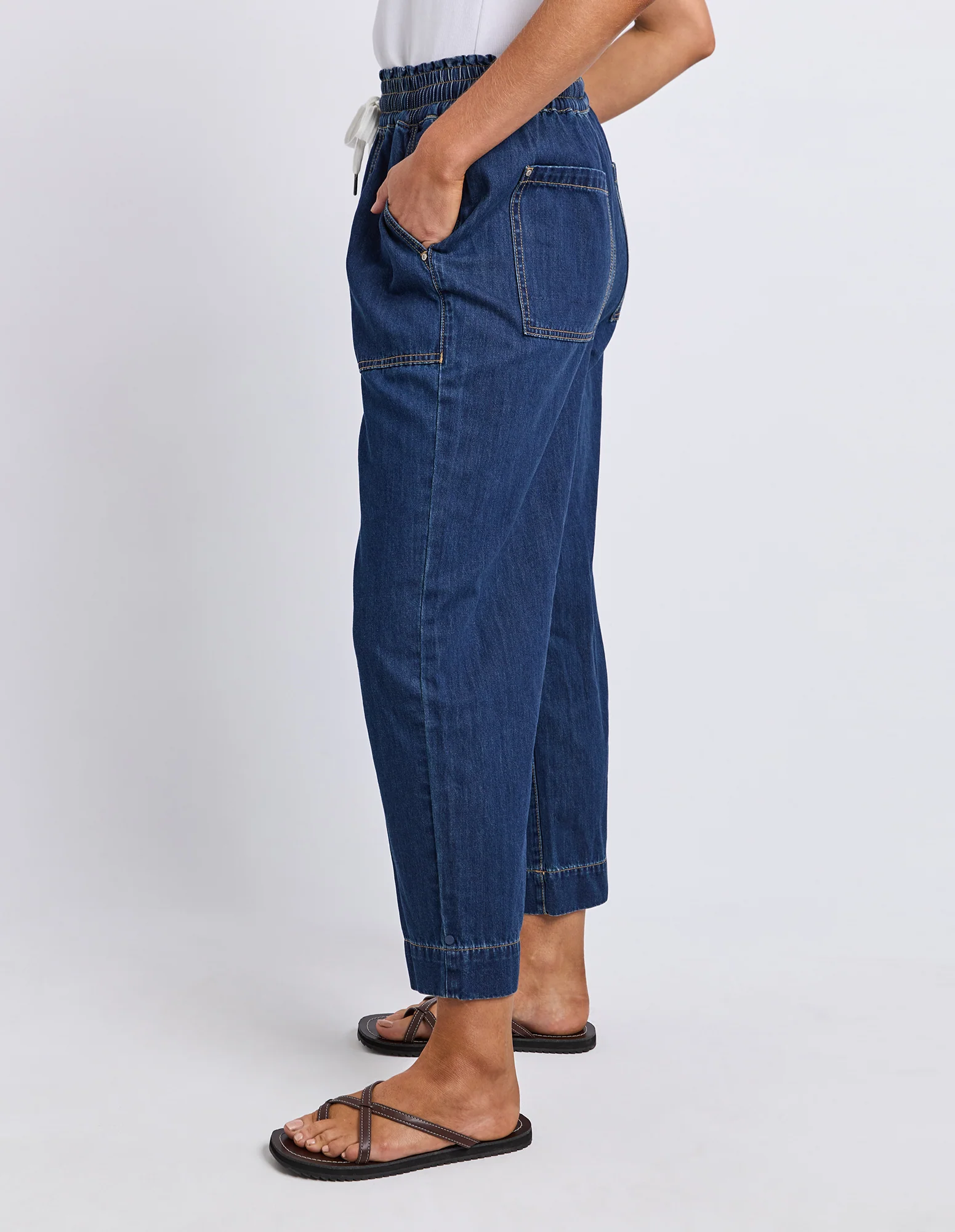 Greta Slim Leg Denim Pant Extra Dark Wash - Image 4