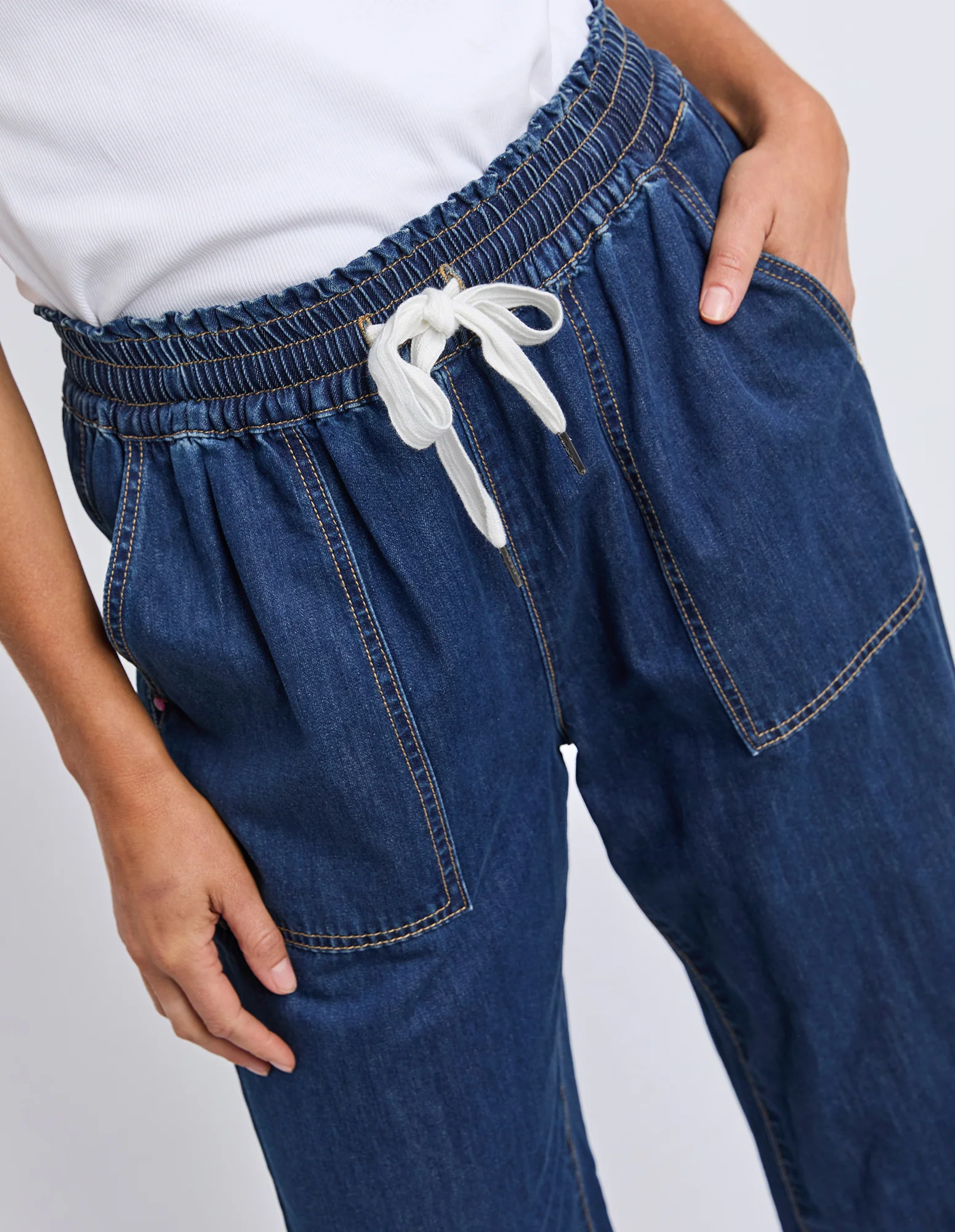 Greta Slim Leg Denim Pant Extra Dark Wash - Image 5