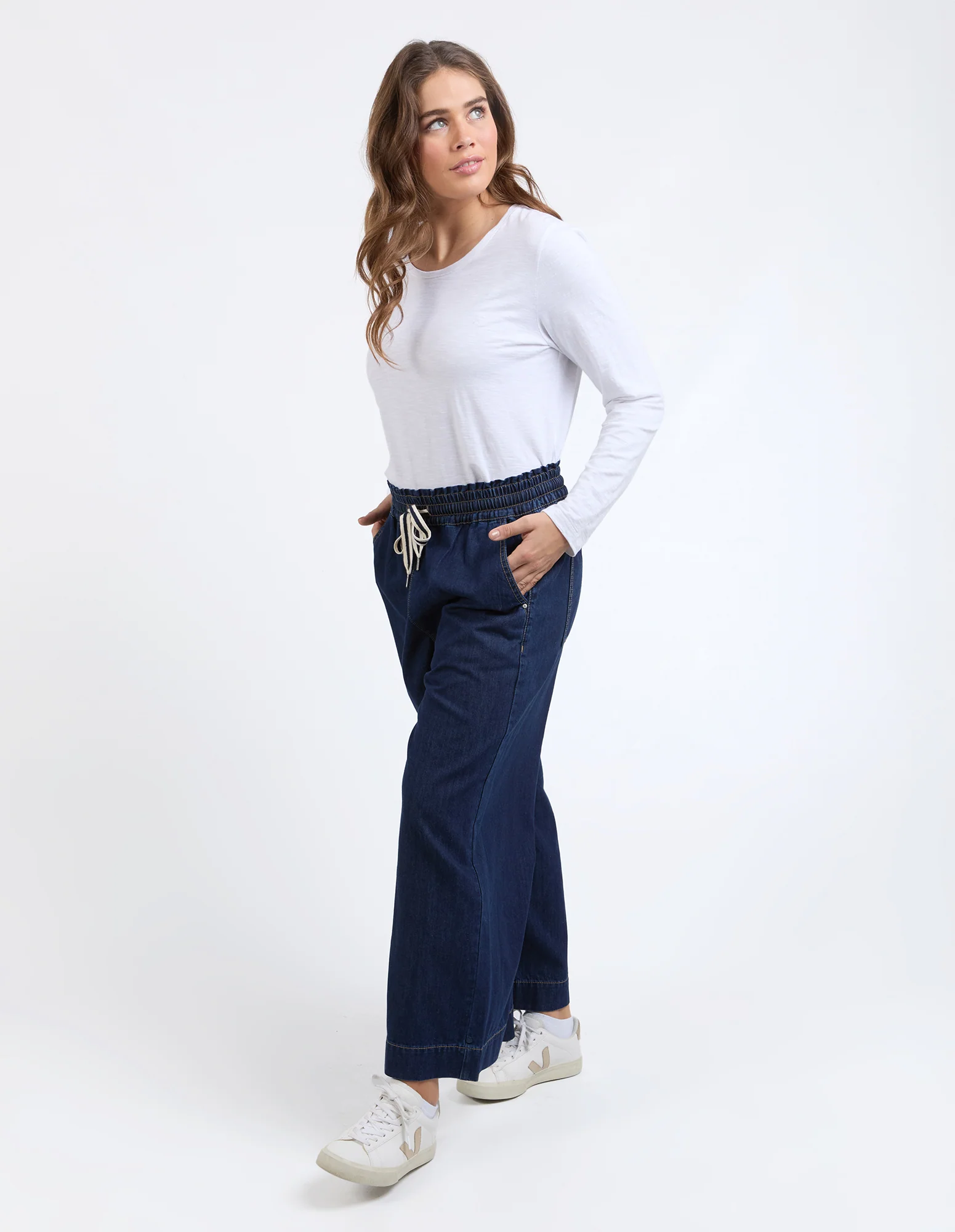 Greta Wide Leg Pant Extra Dark Wash - Image 7