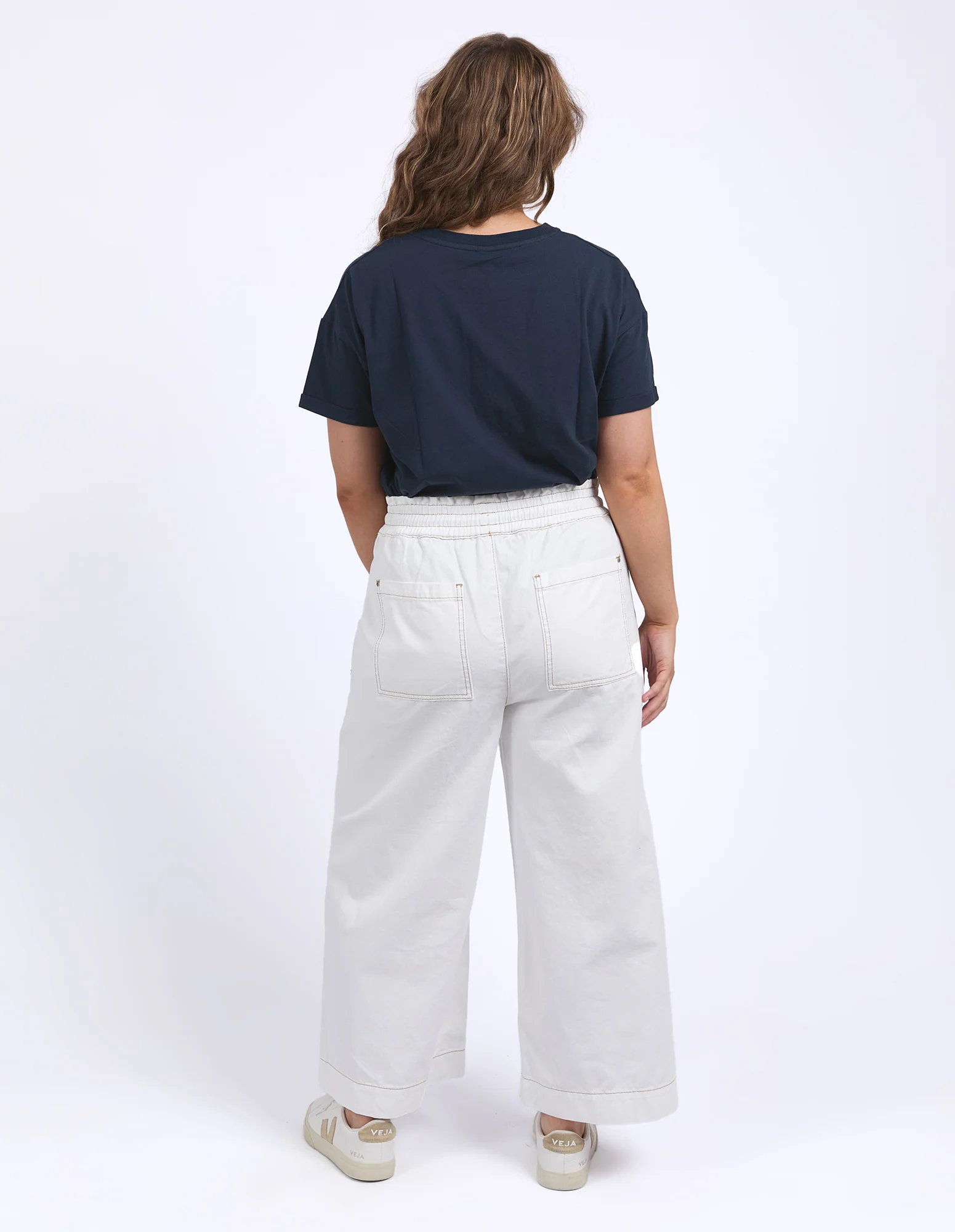 Greta Wide Leg Pant Vintage White - Image 4