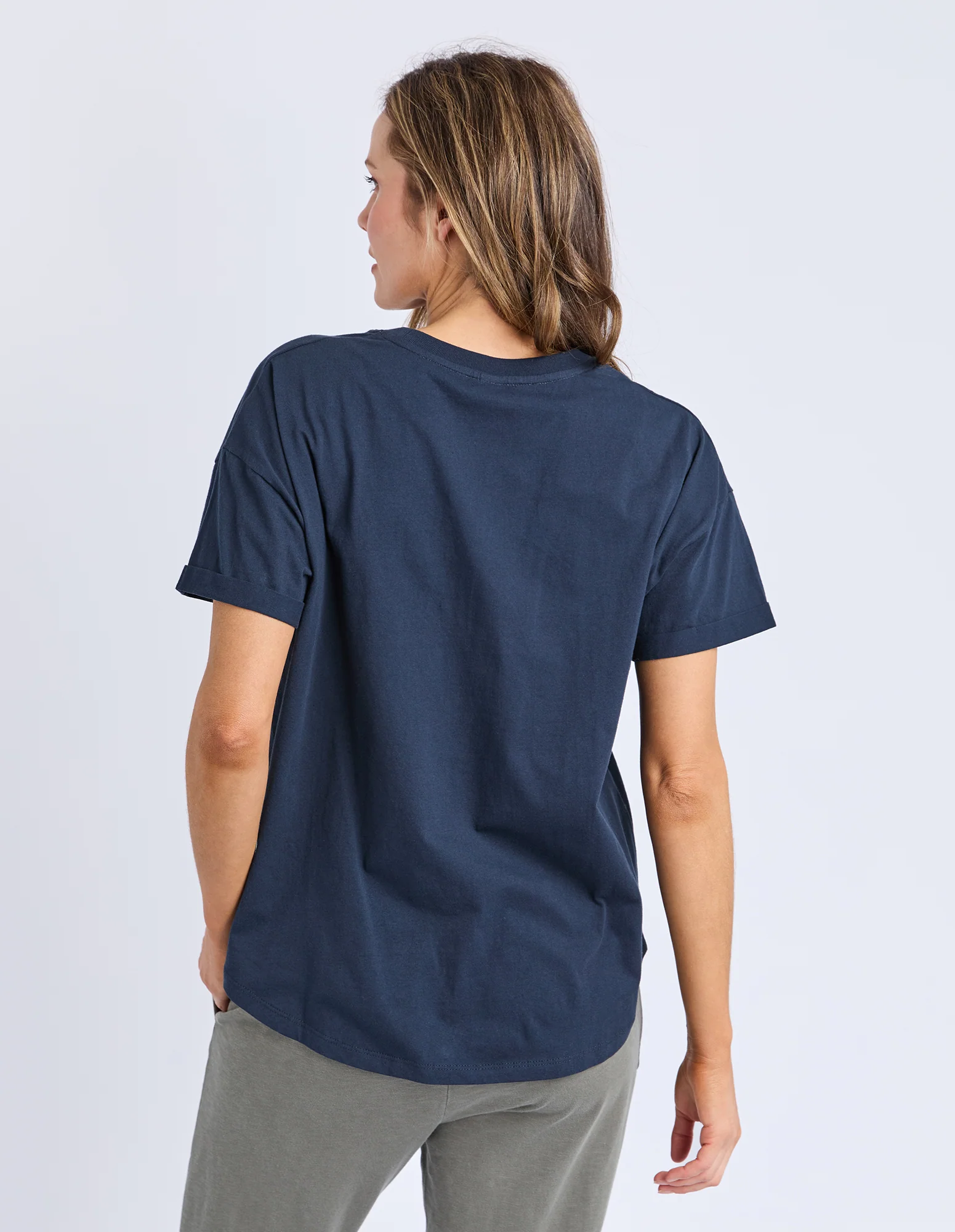Halli Short Sleeve Tee Navy - Image 3