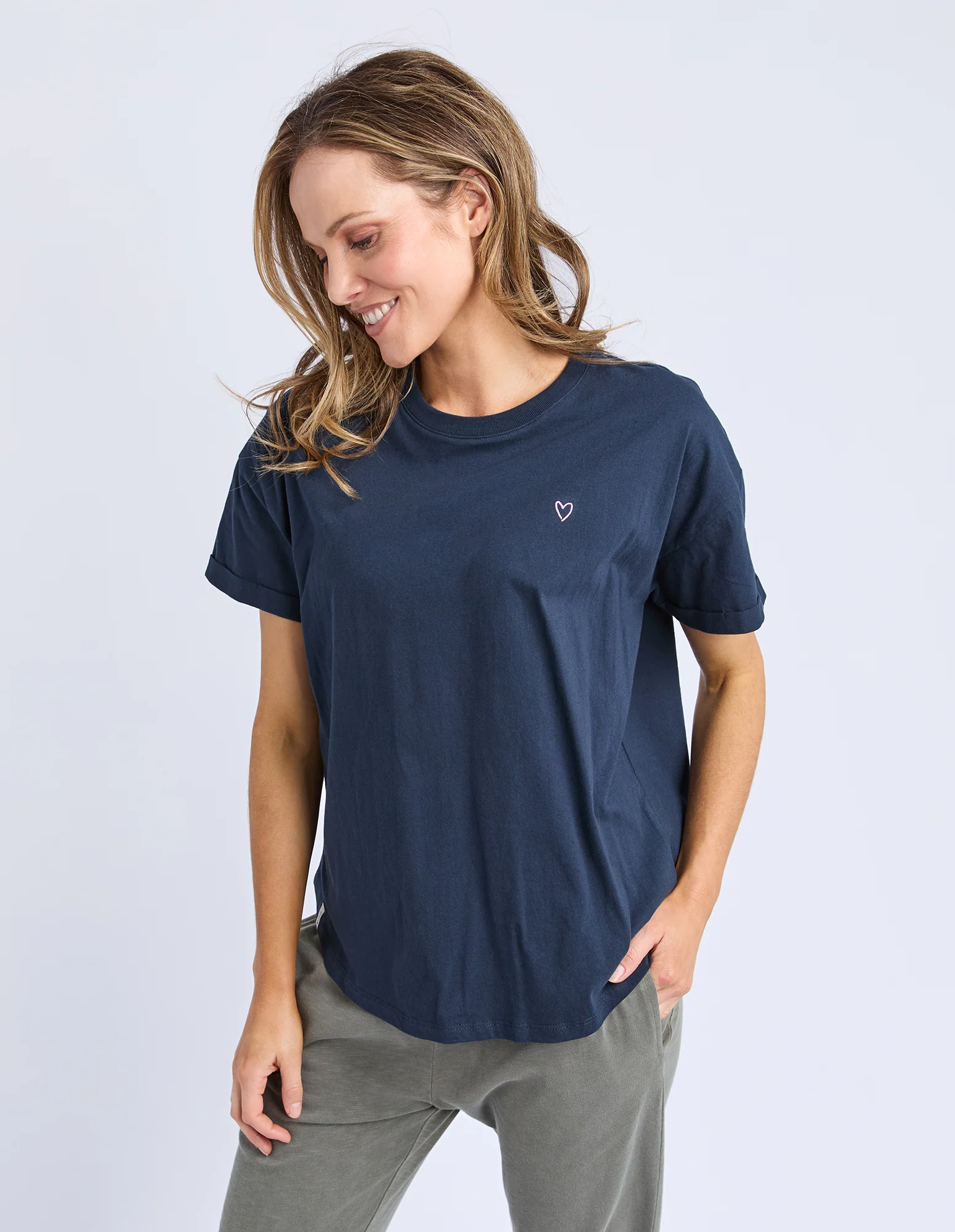 Halli Short Sleeve Tee Navy - Image 4