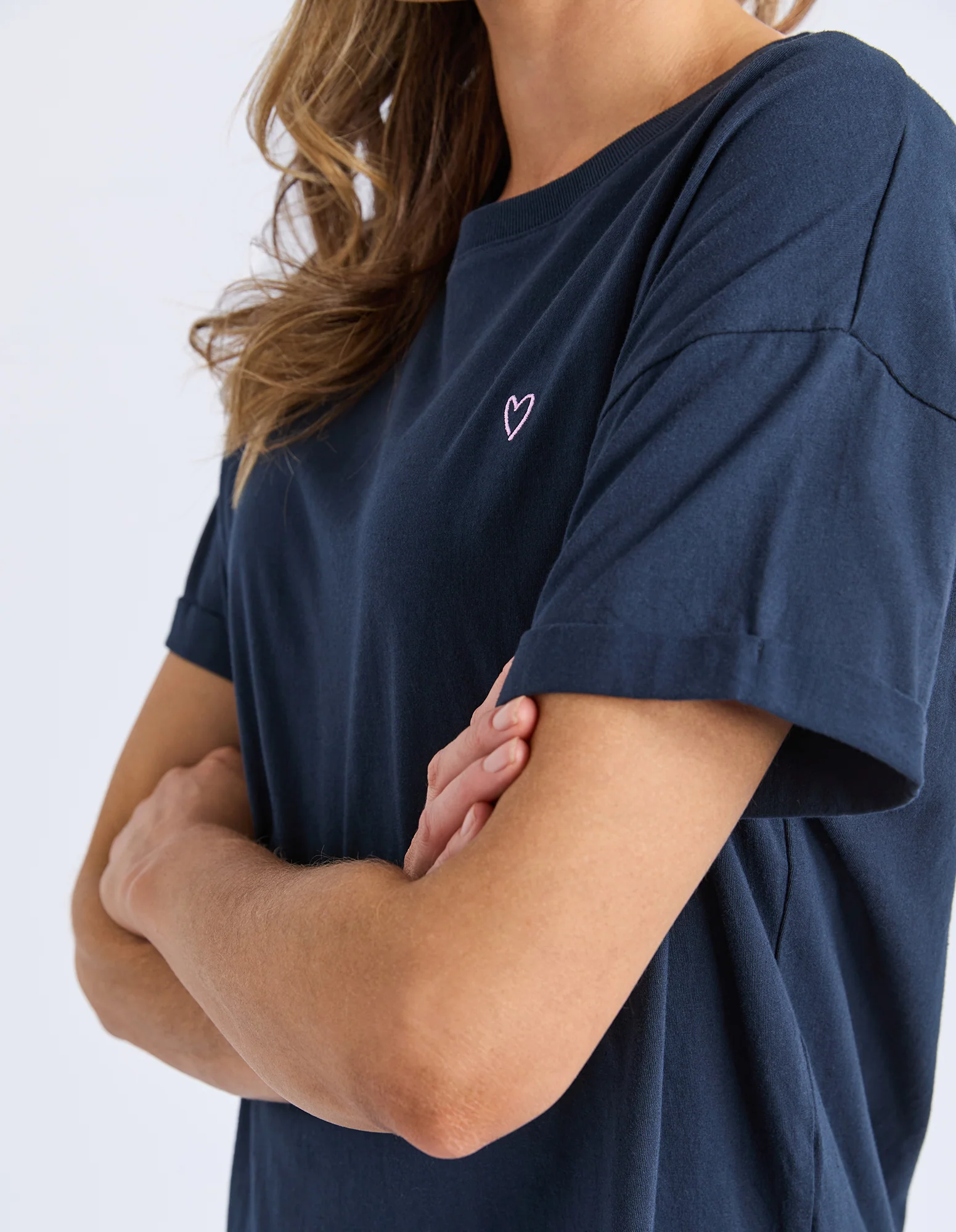 Halli Short Sleeve Tee Navy - Image 5