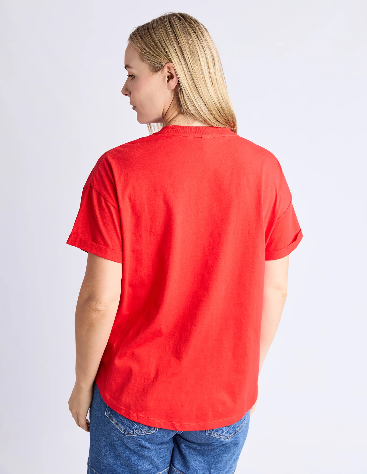 Halli Short Sleeve Tee Poppy - Image 3