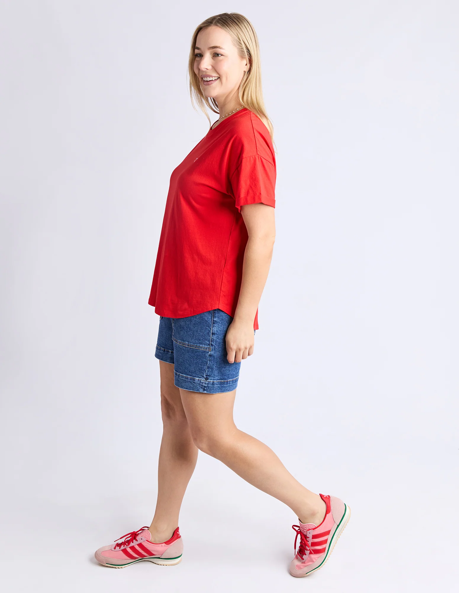 Halli Short Sleeve Tee Poppy - Image 6