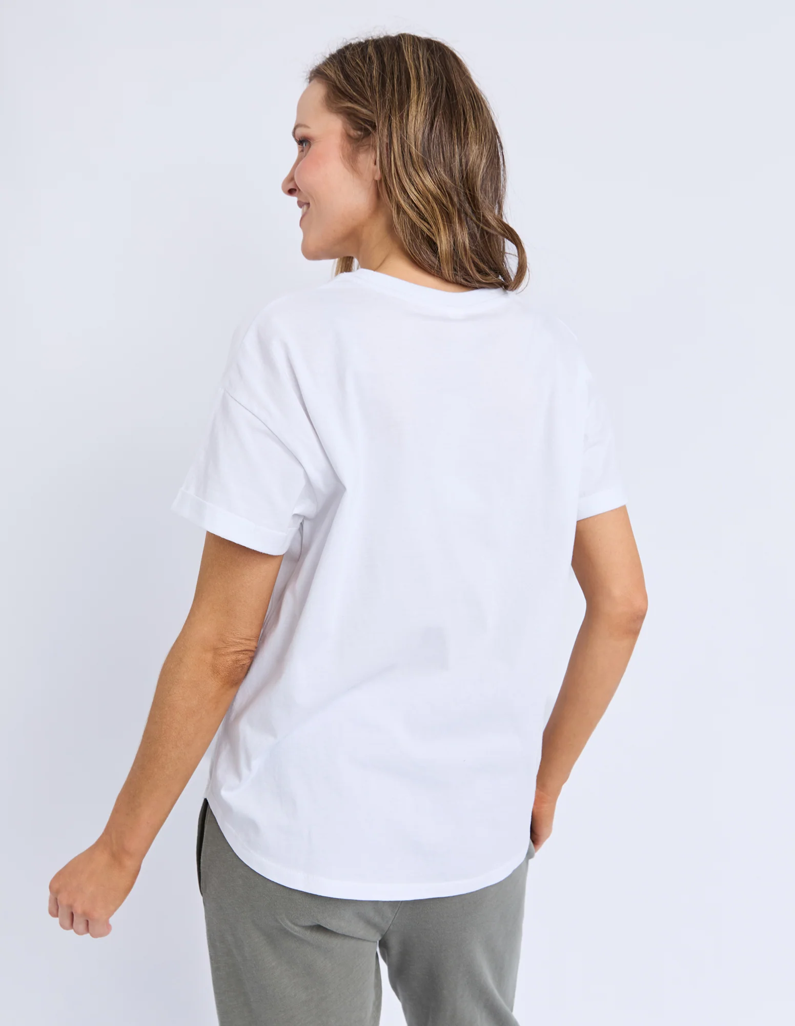 Halli Short Sleeve Tee White - Image 3