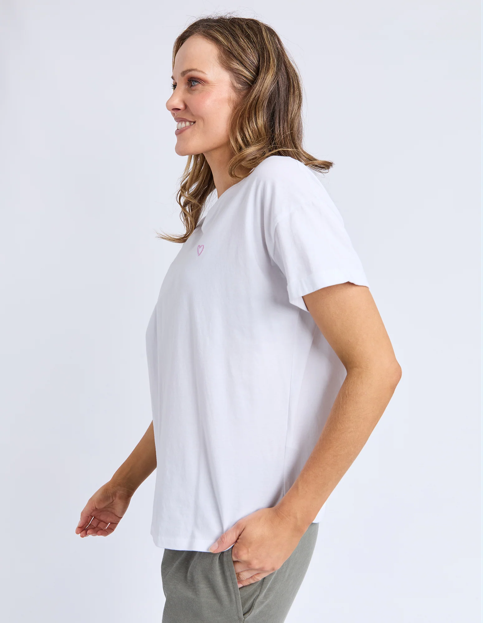 Halli Short Sleeve Tee White - Image 4