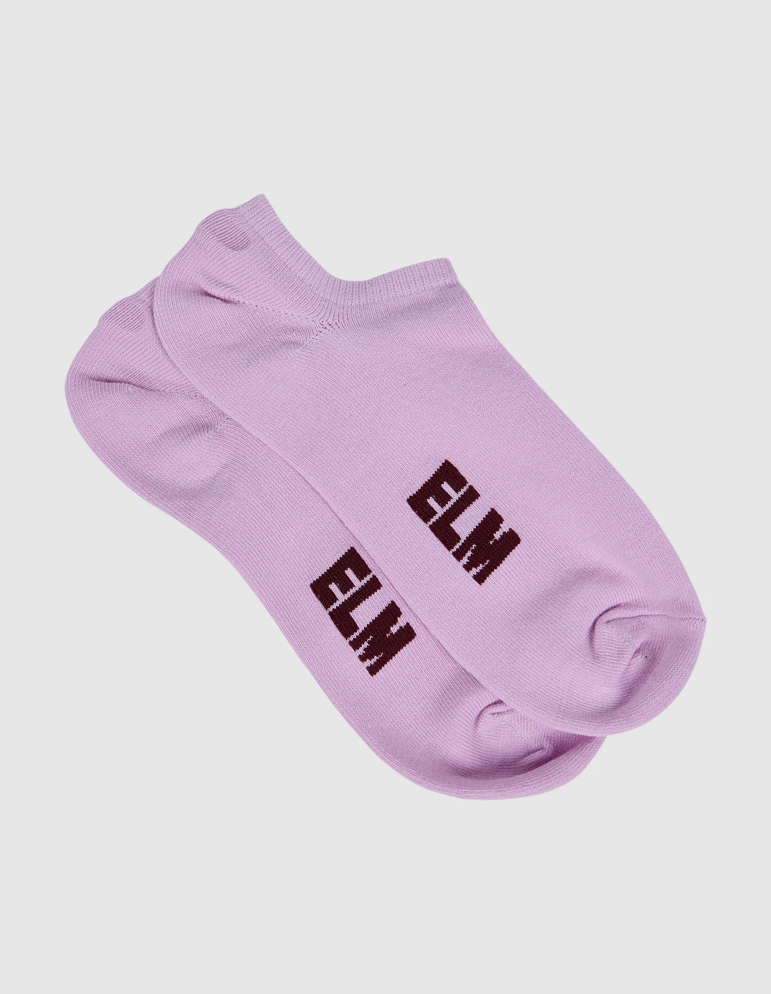 Harmony No Show Sock 2pk Mauve Mist Solids - Image 2