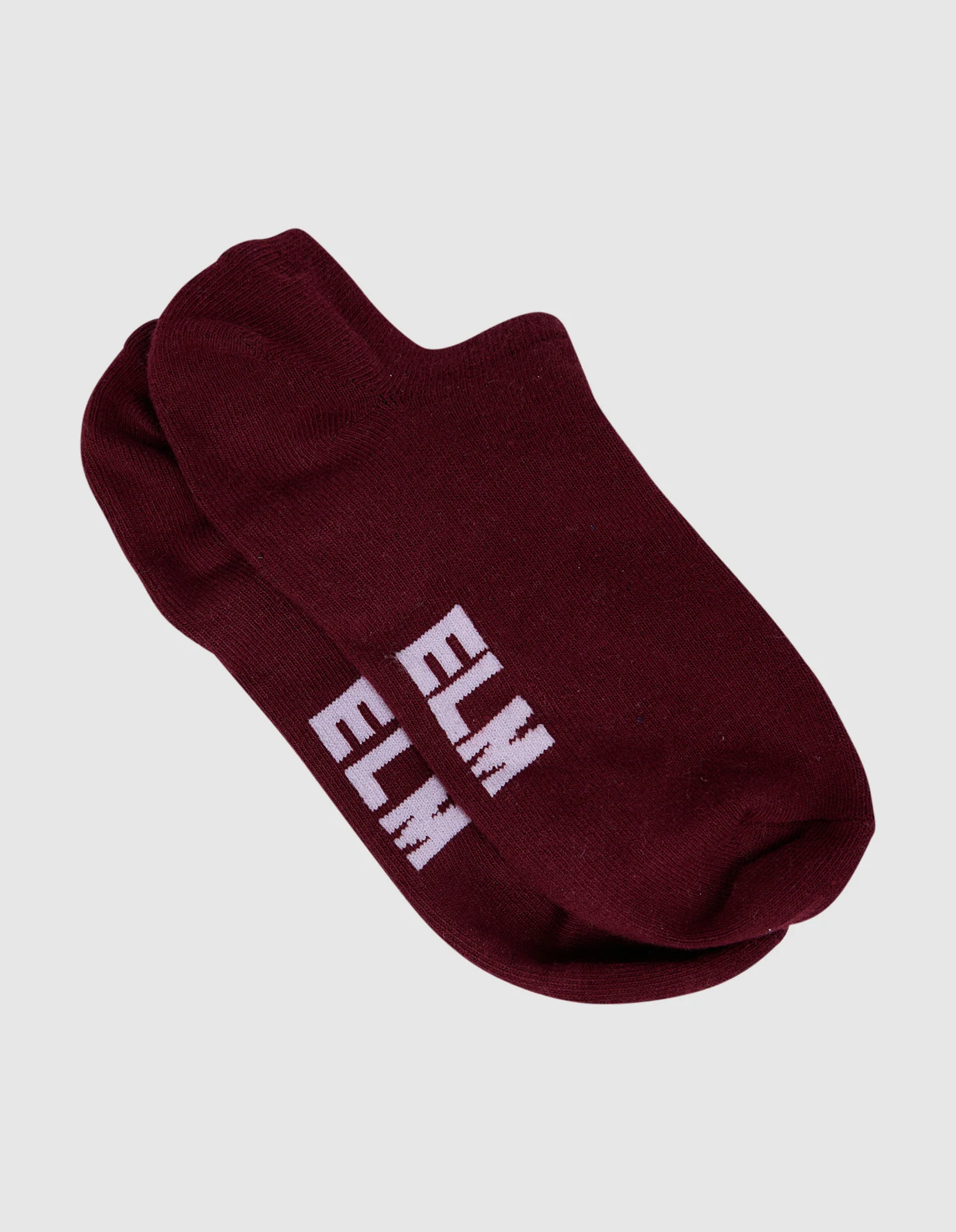 Harmony No Show Sock 2pk Plum/Mauve/Navy - Image 2