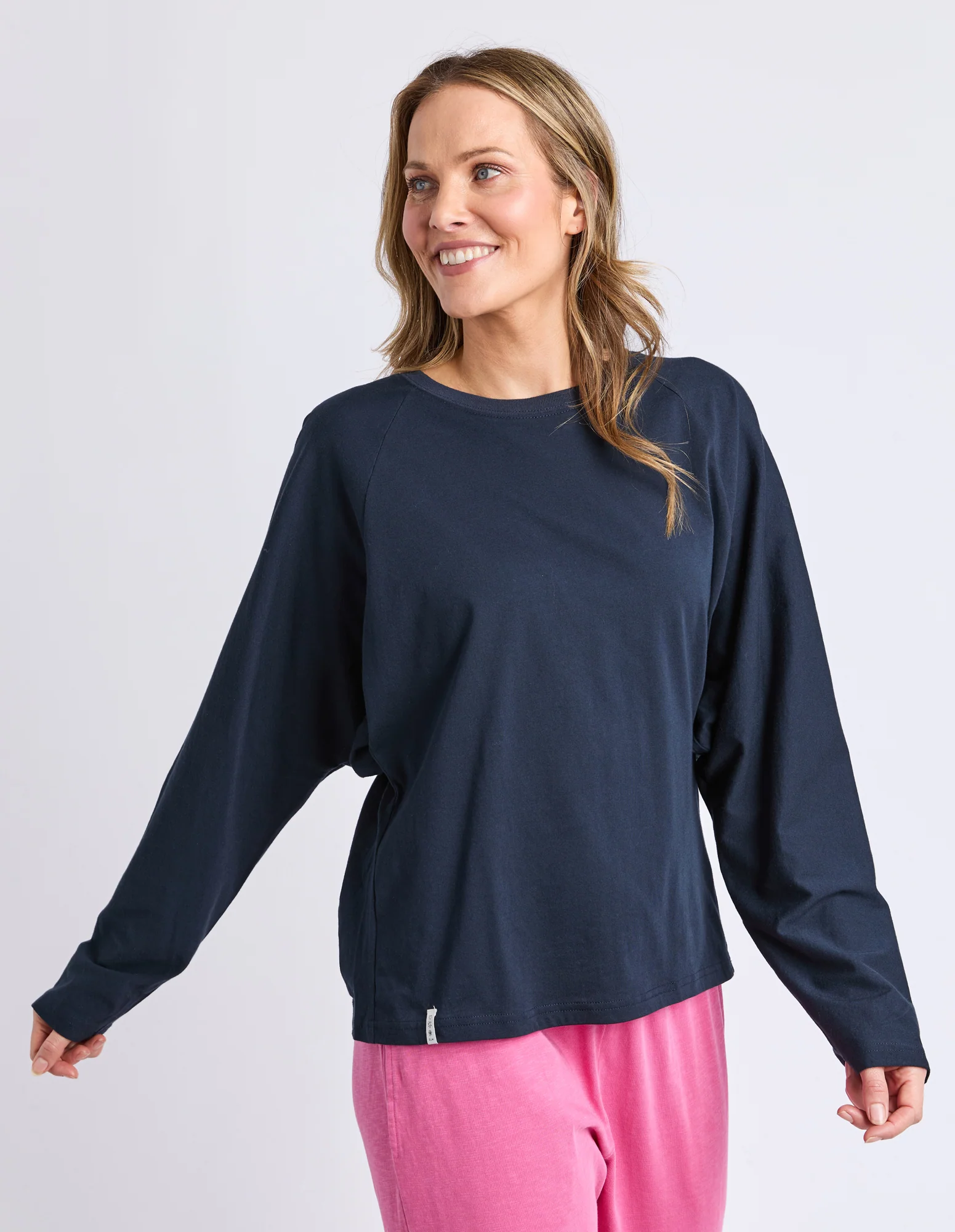 Hayden L/S Tee Dark Sapphire - Image 4