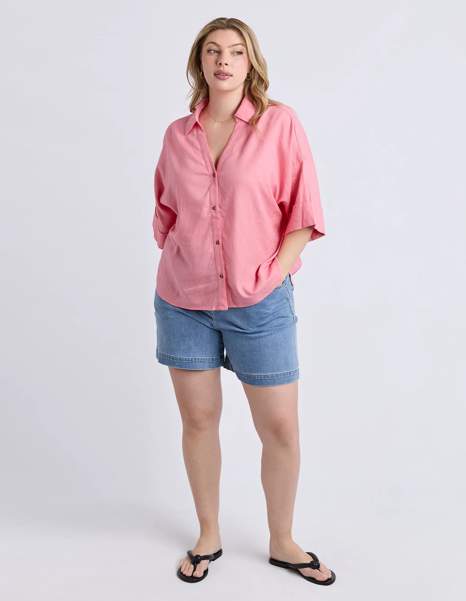 Holiday Shirt Geranium Pink - Image 11
