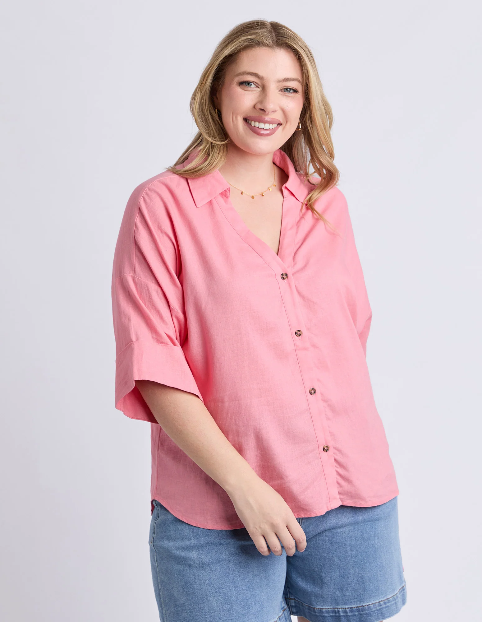Holiday Shirt Geranium Pink - Image 12