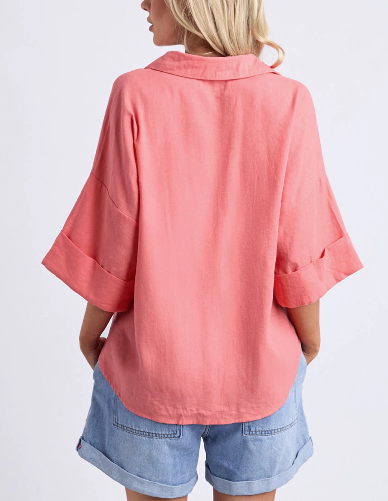 Holiday Shirt Geranium Pink - Image 3
