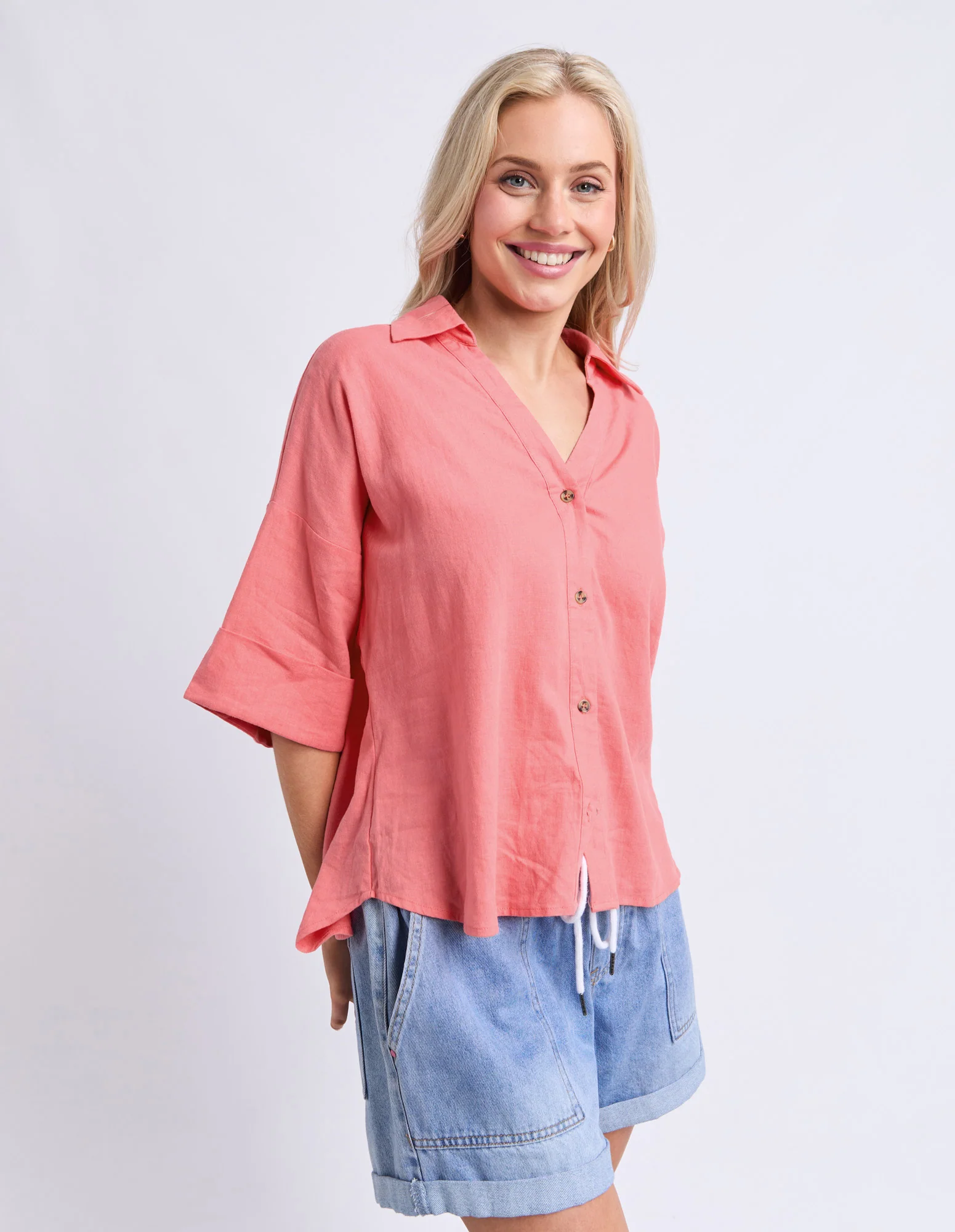 Holiday Shirt Geranium Pink - Image 4