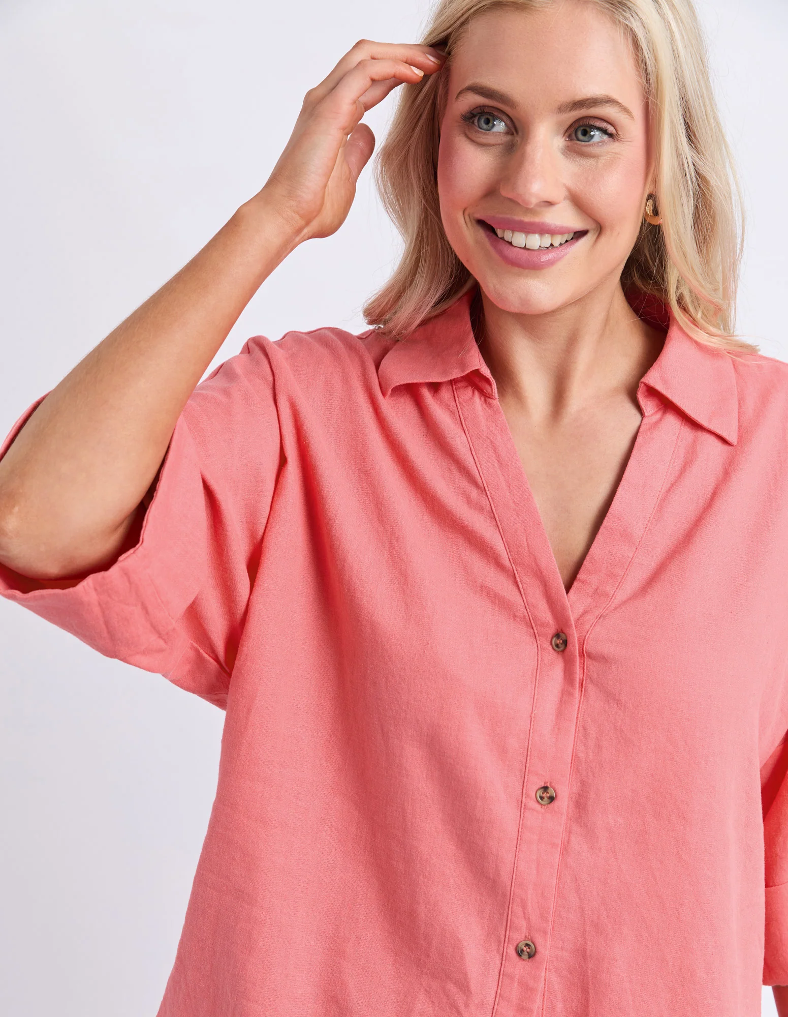 Holiday Shirt Geranium Pink - Image 5