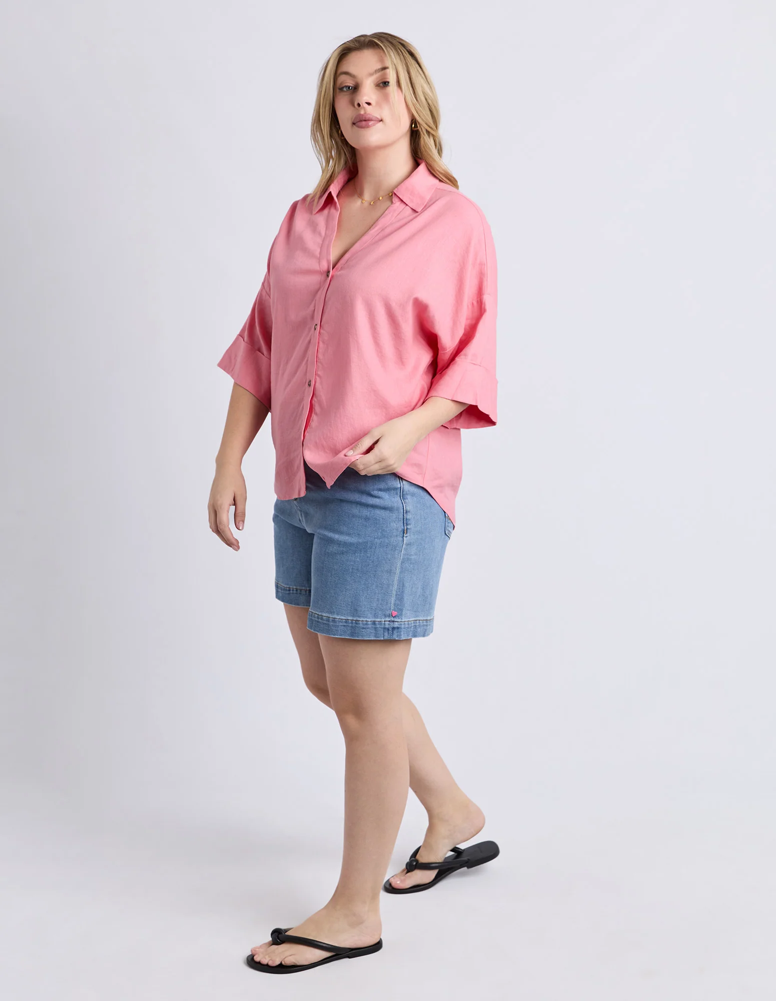 Holiday Shirt Geranium Pink - Image 7