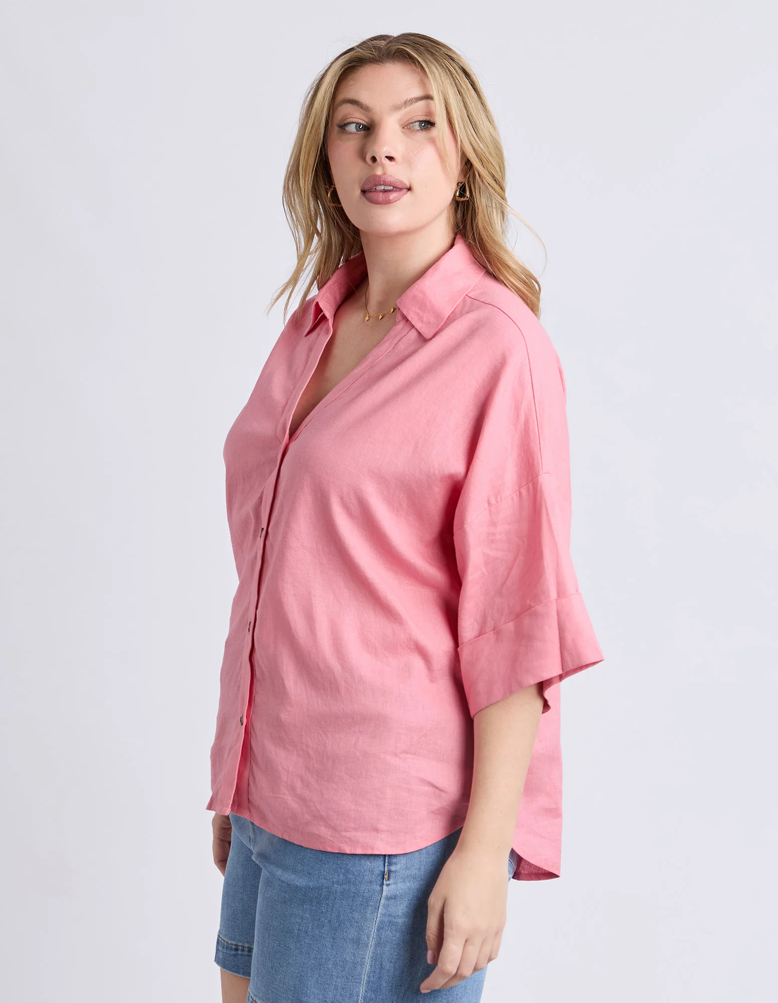 Holiday Shirt Geranium Pink - Image 9