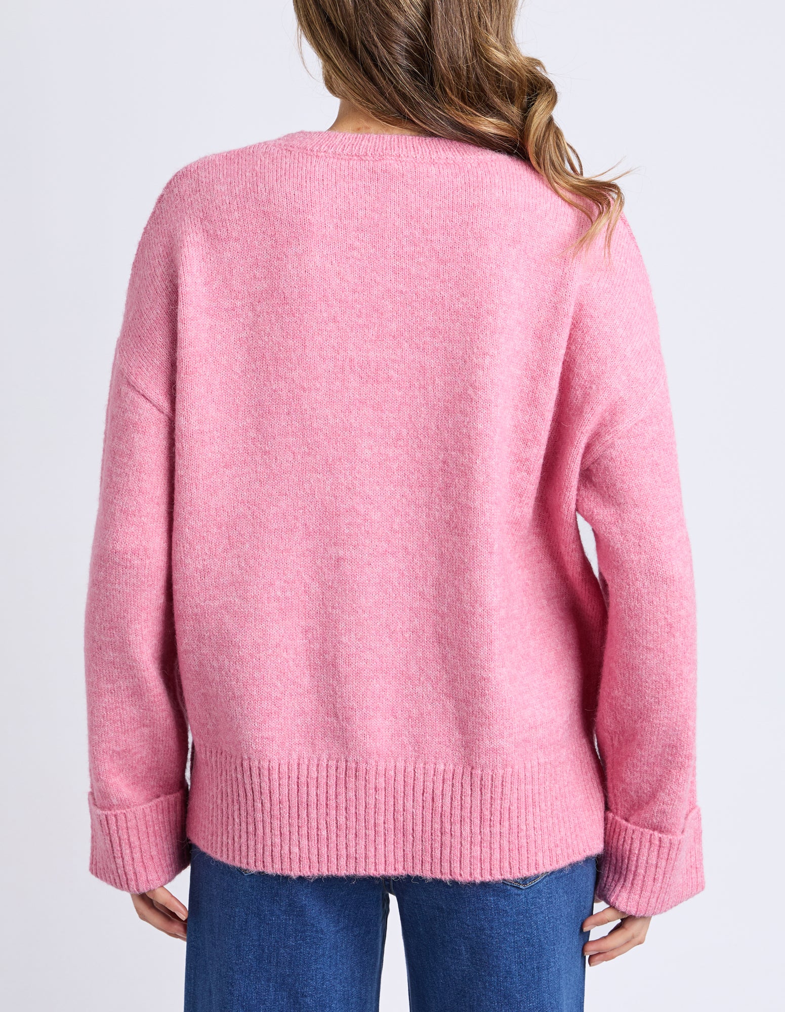 Intarsia Heart Knit Quartz Pink - Image 11