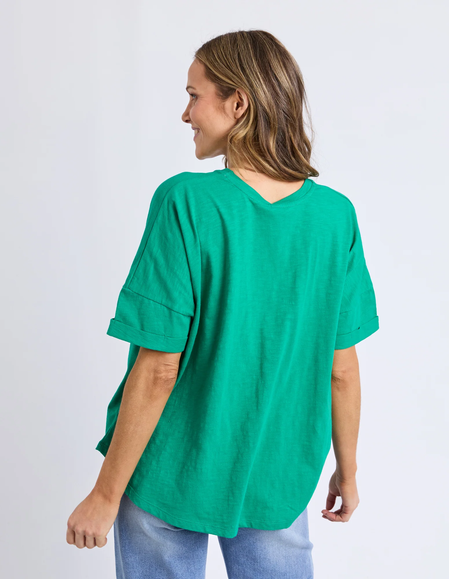 Iris Short Sleeve Tee Turquoise - Image 11