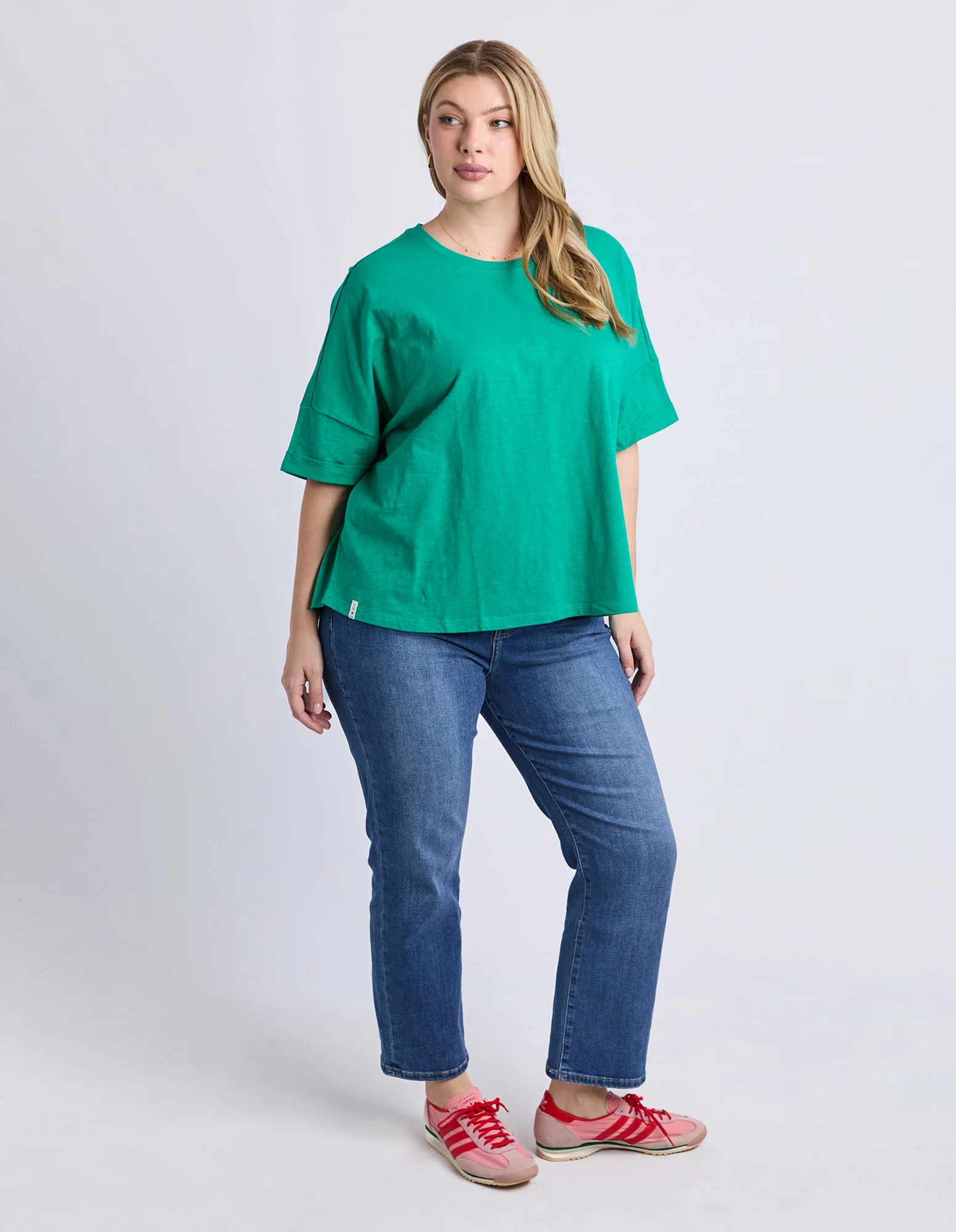 Iris Short Sleeve Tee Turquoise - Image 3