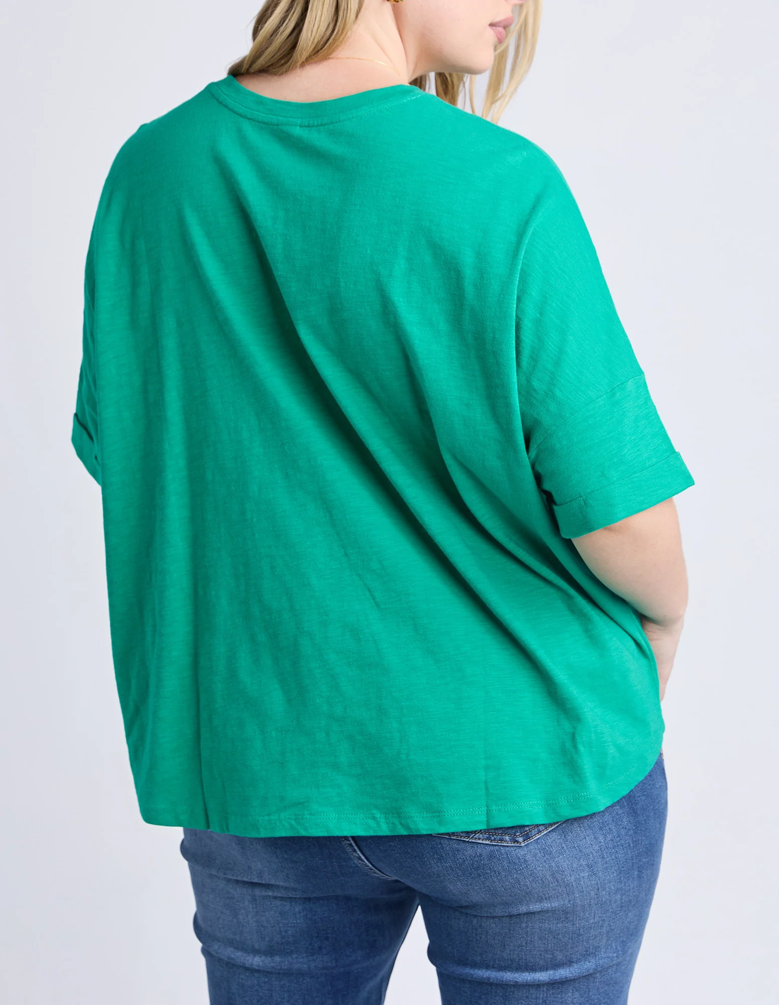 Iris Short Sleeve Tee Turquoise - Image 4