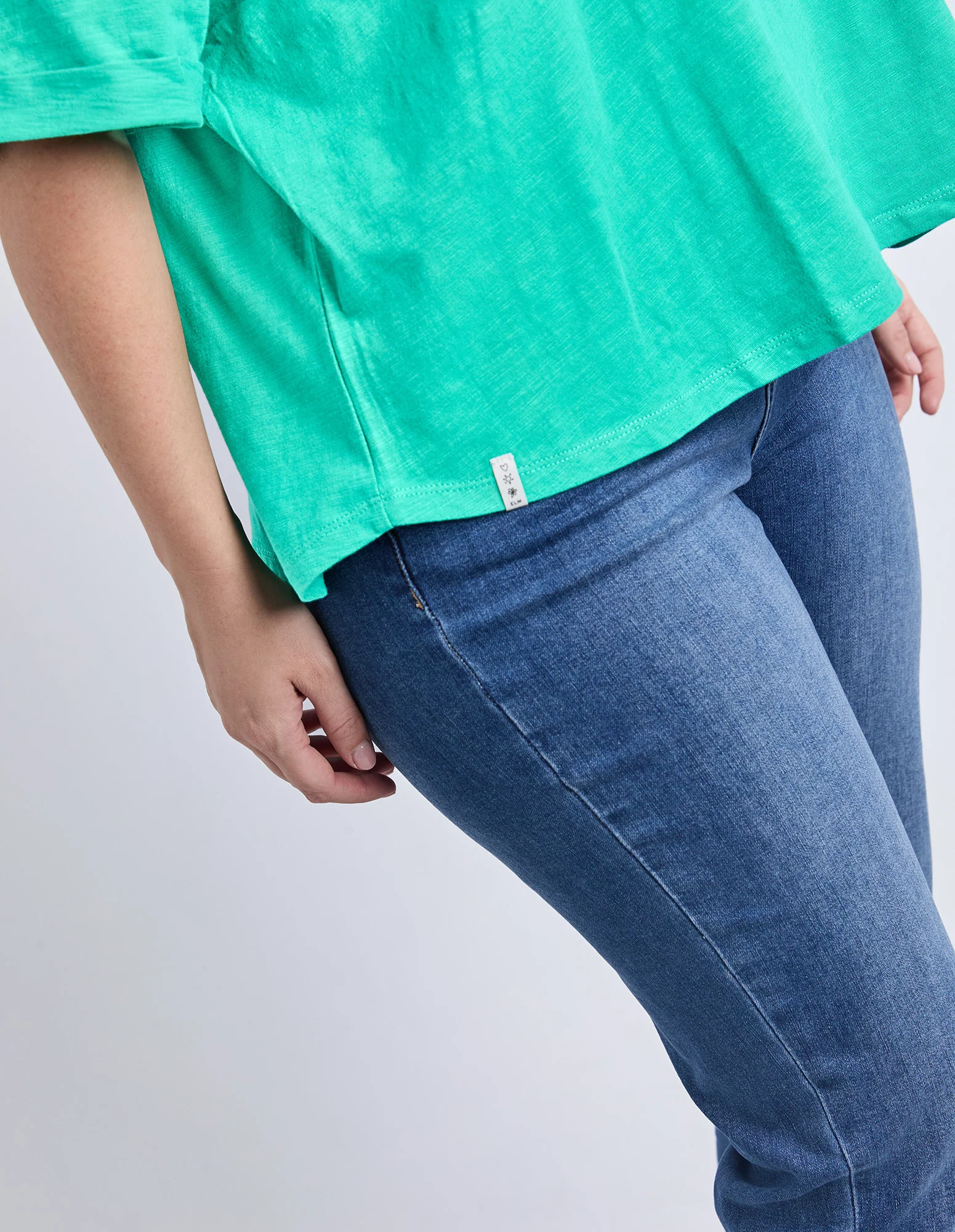Iris Short Sleeve Tee Turquoise - Image 6