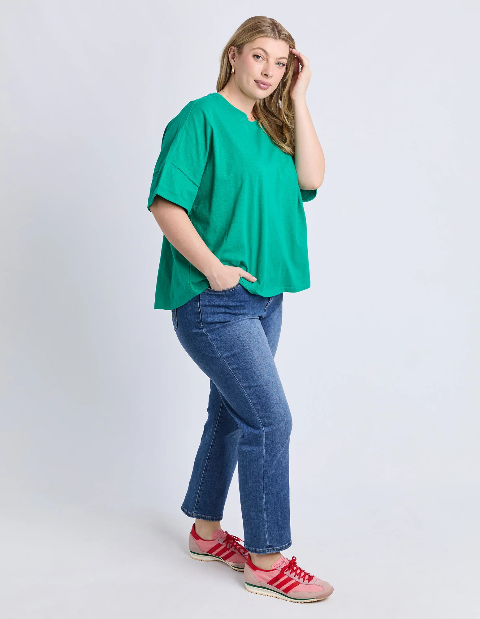 Iris Short Sleeve Tee Turquoise - Image 7