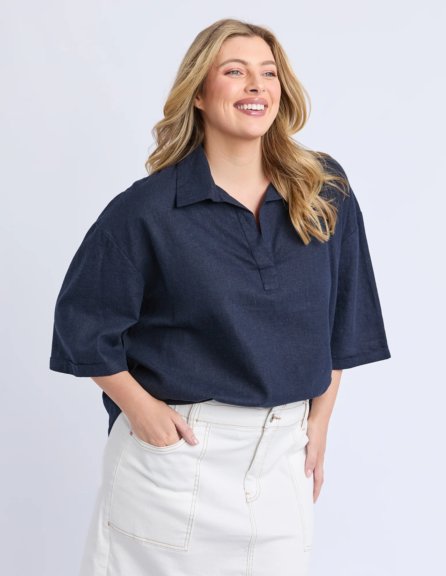 Jamila Shirt Dark Sapphire - Image 10