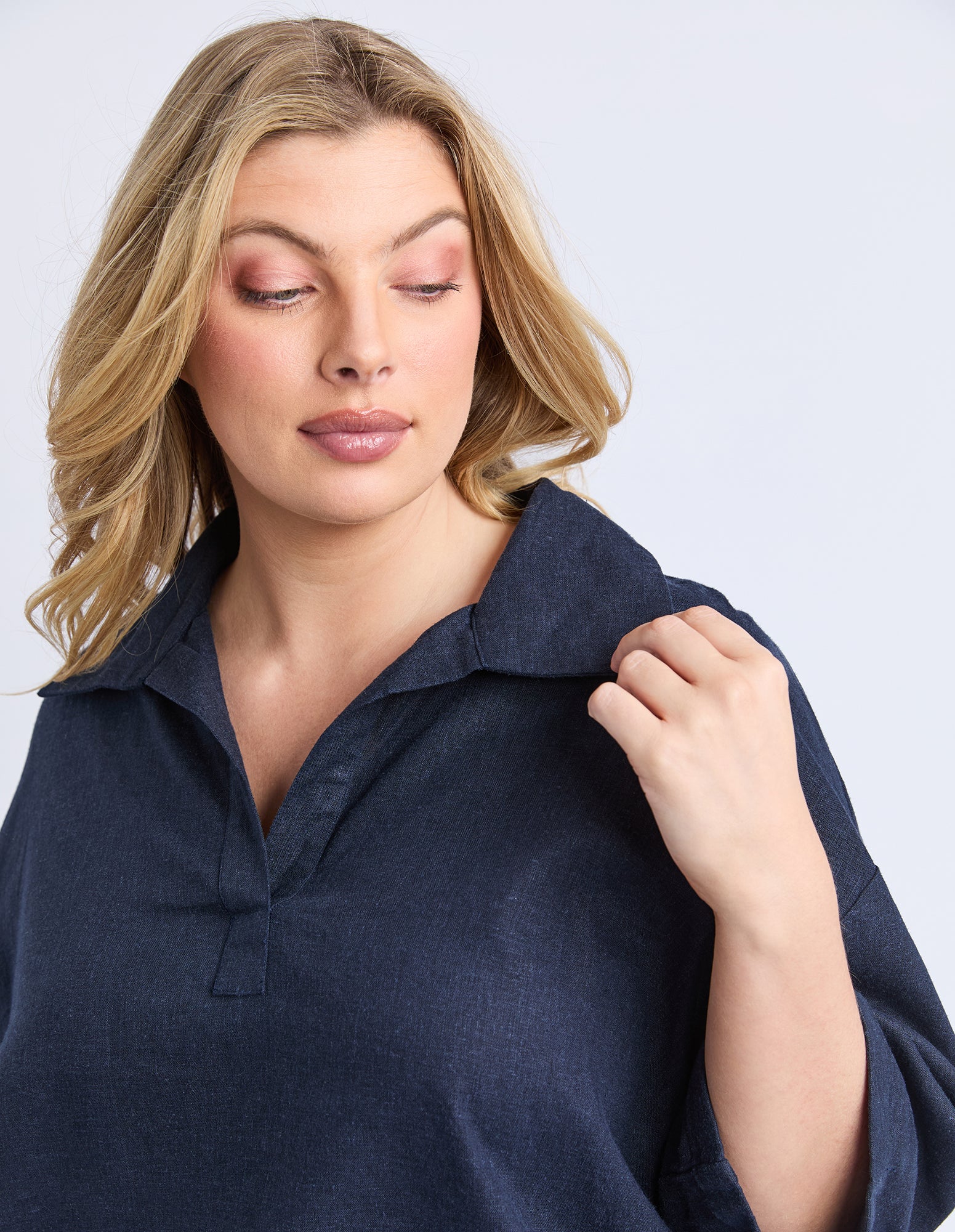 Jamila Shirt Dark Sapphire - Image 11