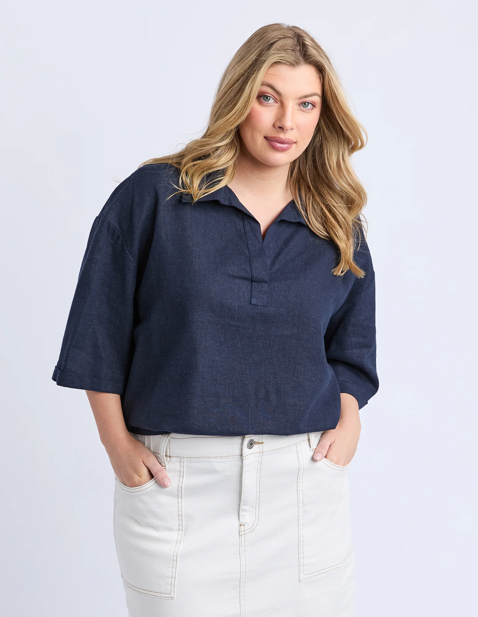 Jamila Shirt Dark Sapphire - Image 7