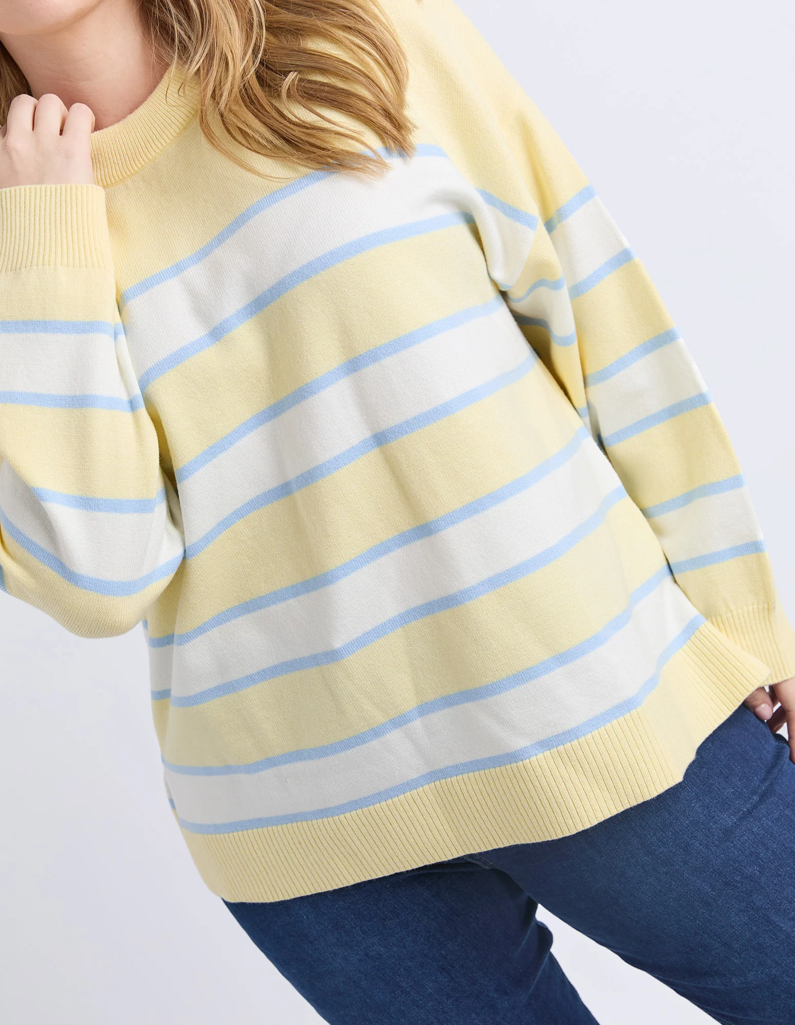 Joni Stripe Knit Pale Banana Stripe - Image 11